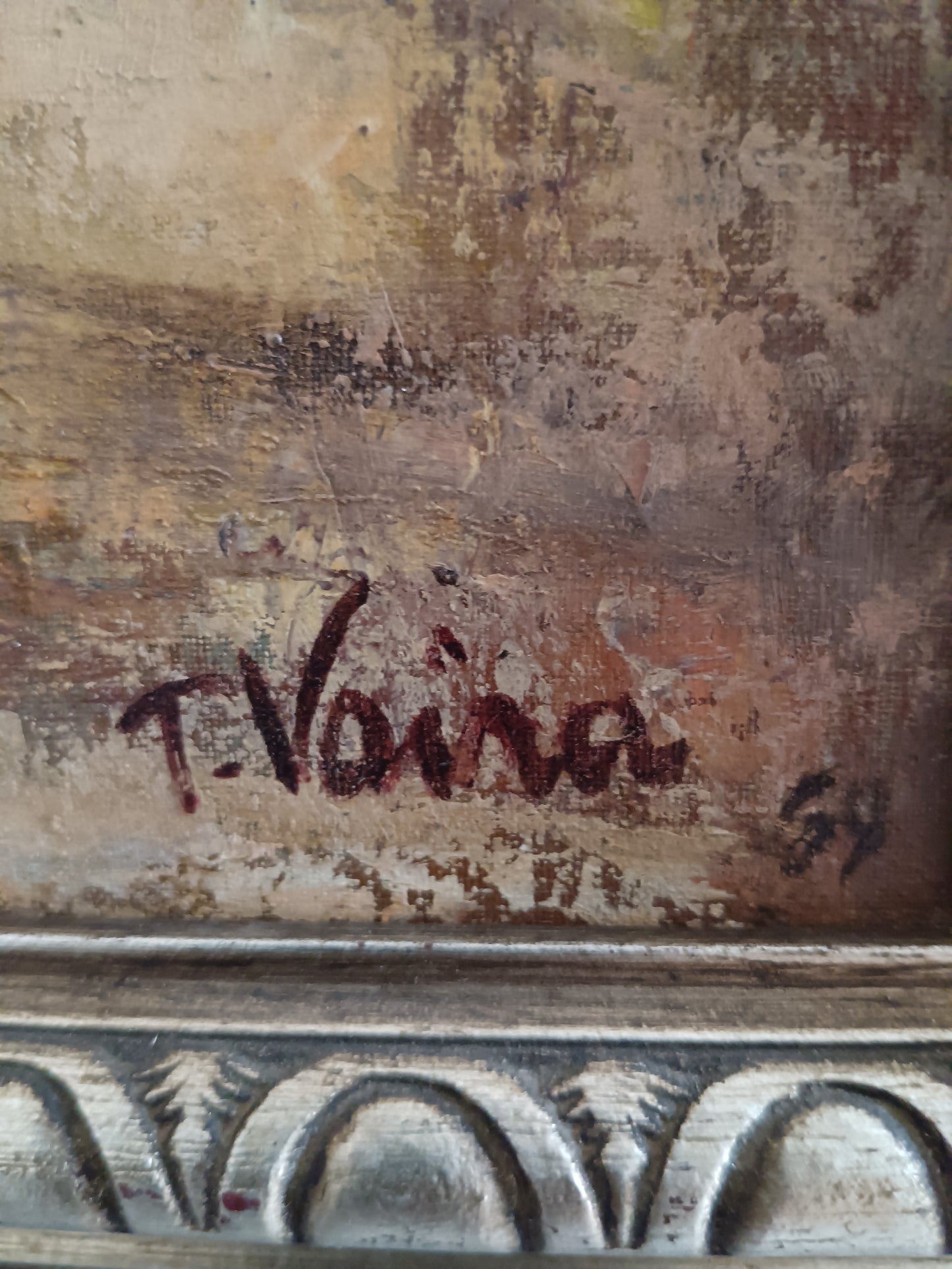 Tina Vaira Quadro dipinto olio su tela natura morta firmato