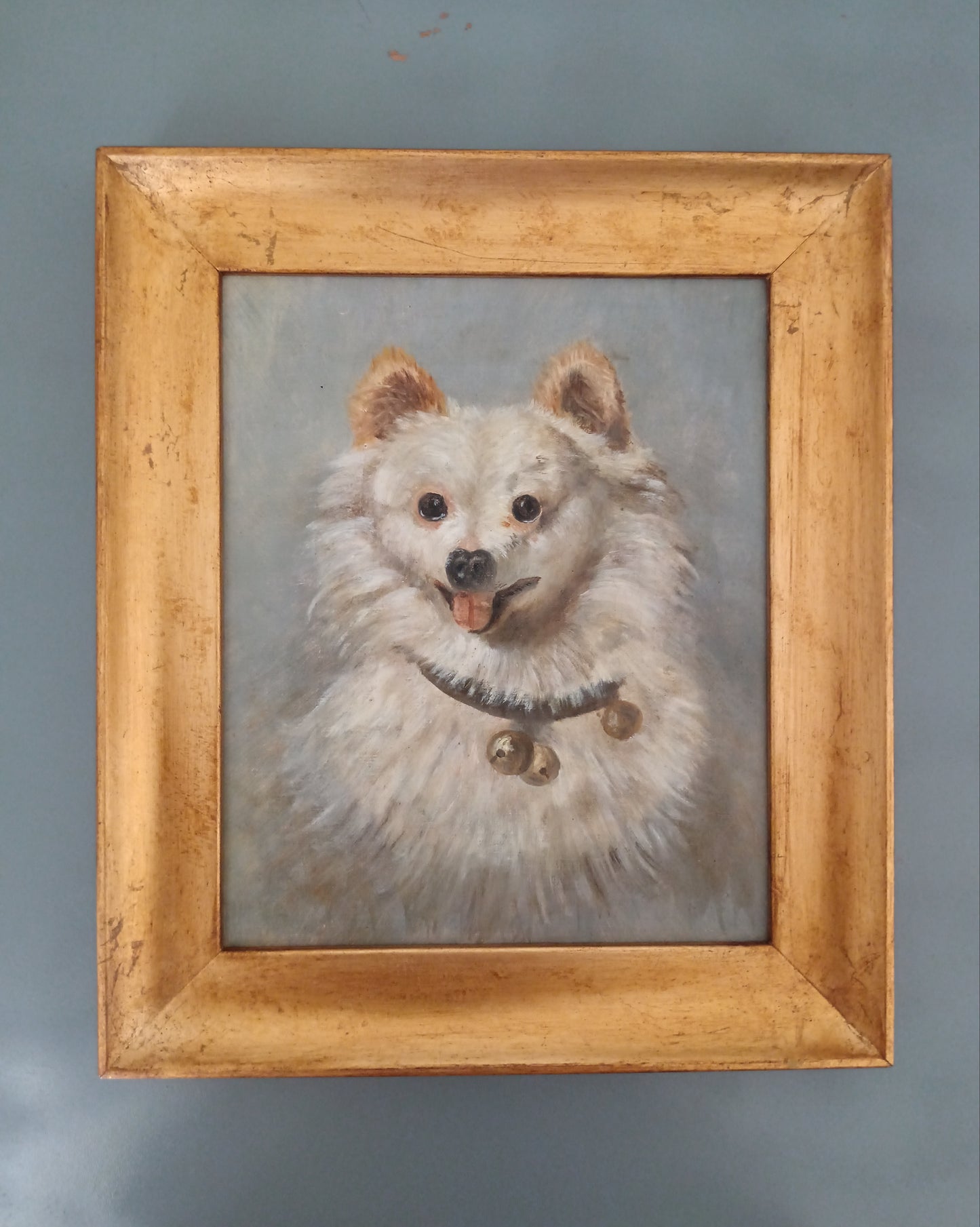 Copia da Filippo Palizzi – “Lupetto Bianco”, Olio su Tela con Cornice