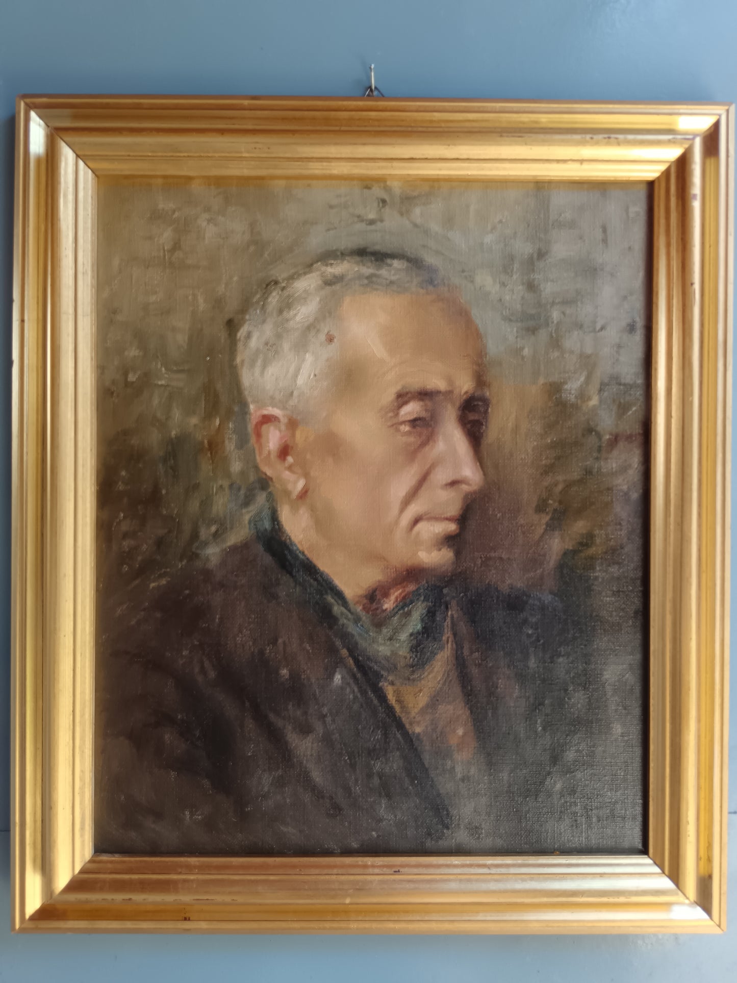 Armando Fidei (1921-2001) – Ritratto di Uomo Anziano – Olio su Tela Firmato