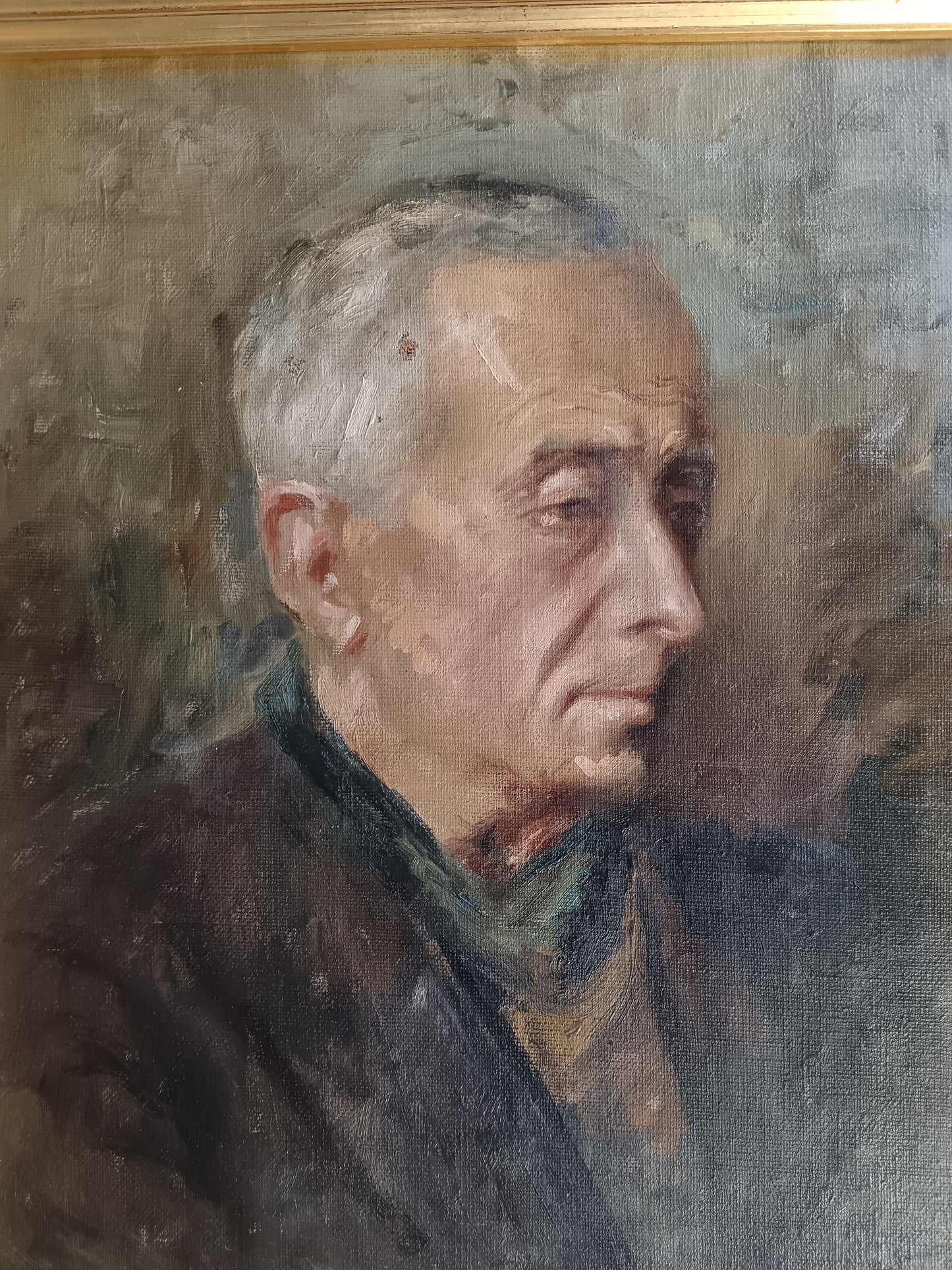 Armando Fidei (1921-2001) – Ritratto di Uomo Anziano – Olio su Tela Firmato