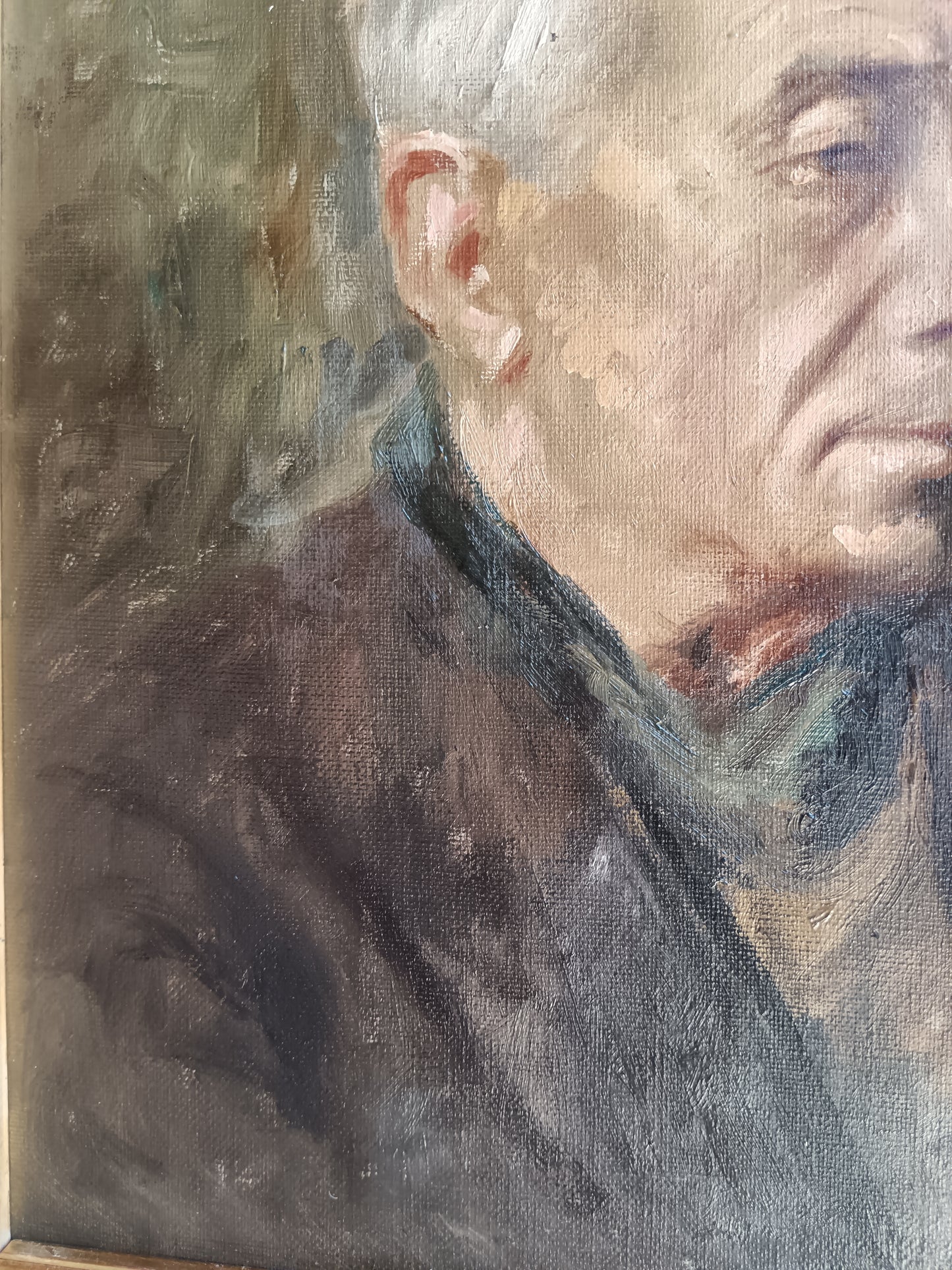 Armando Fidei (1921-2001) – Ritratto di Uomo Anziano – Olio su Tela Firmato