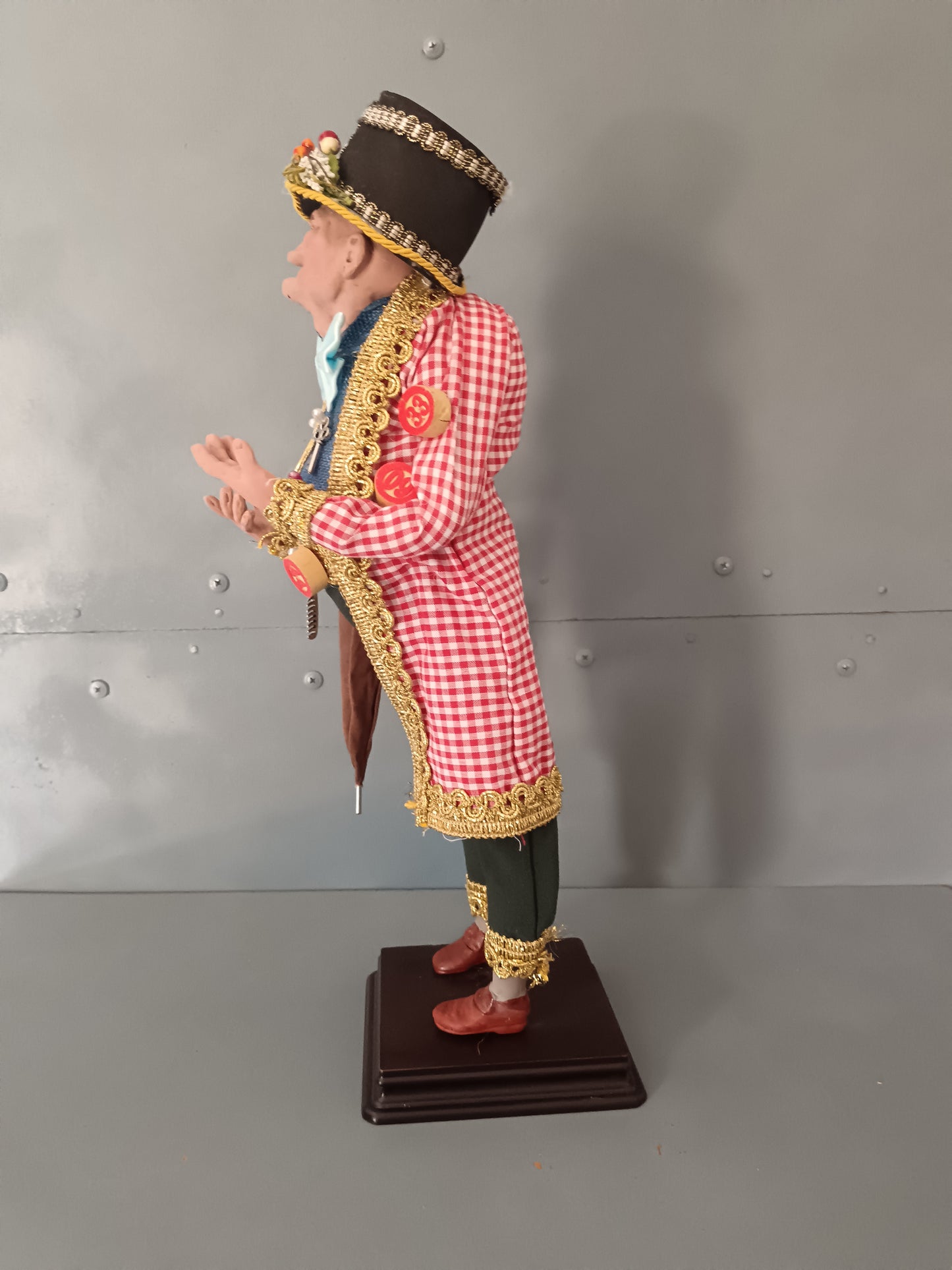 Sciò Sciò Napoletano Artigianale 42 cm Testa Mani Piedi in Argilla Occhi in Vetro