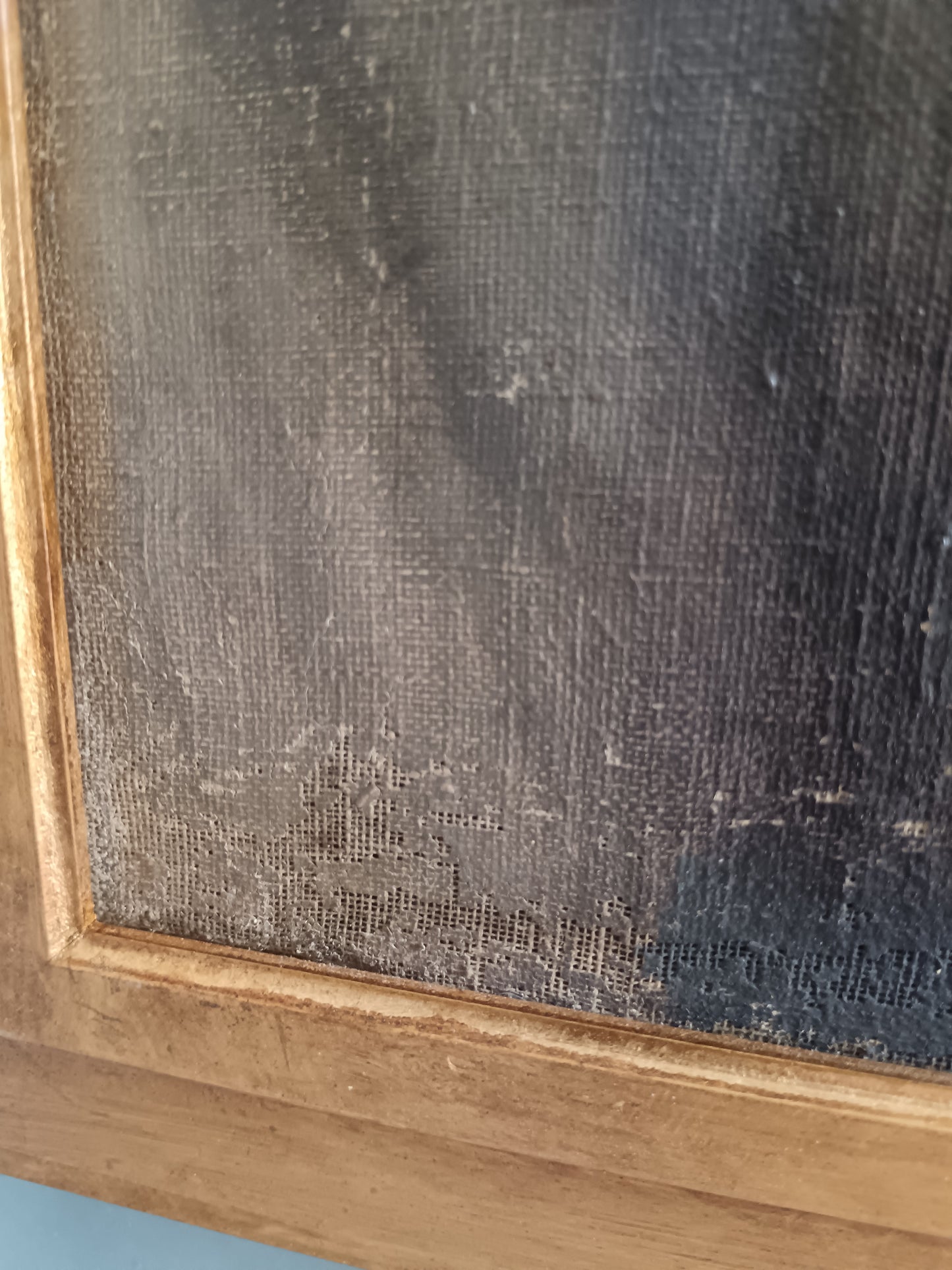 "Antico Ritratto Maschile Olio su Tela Prima Metà '900 Firmato Uomo con Barba Cornice"