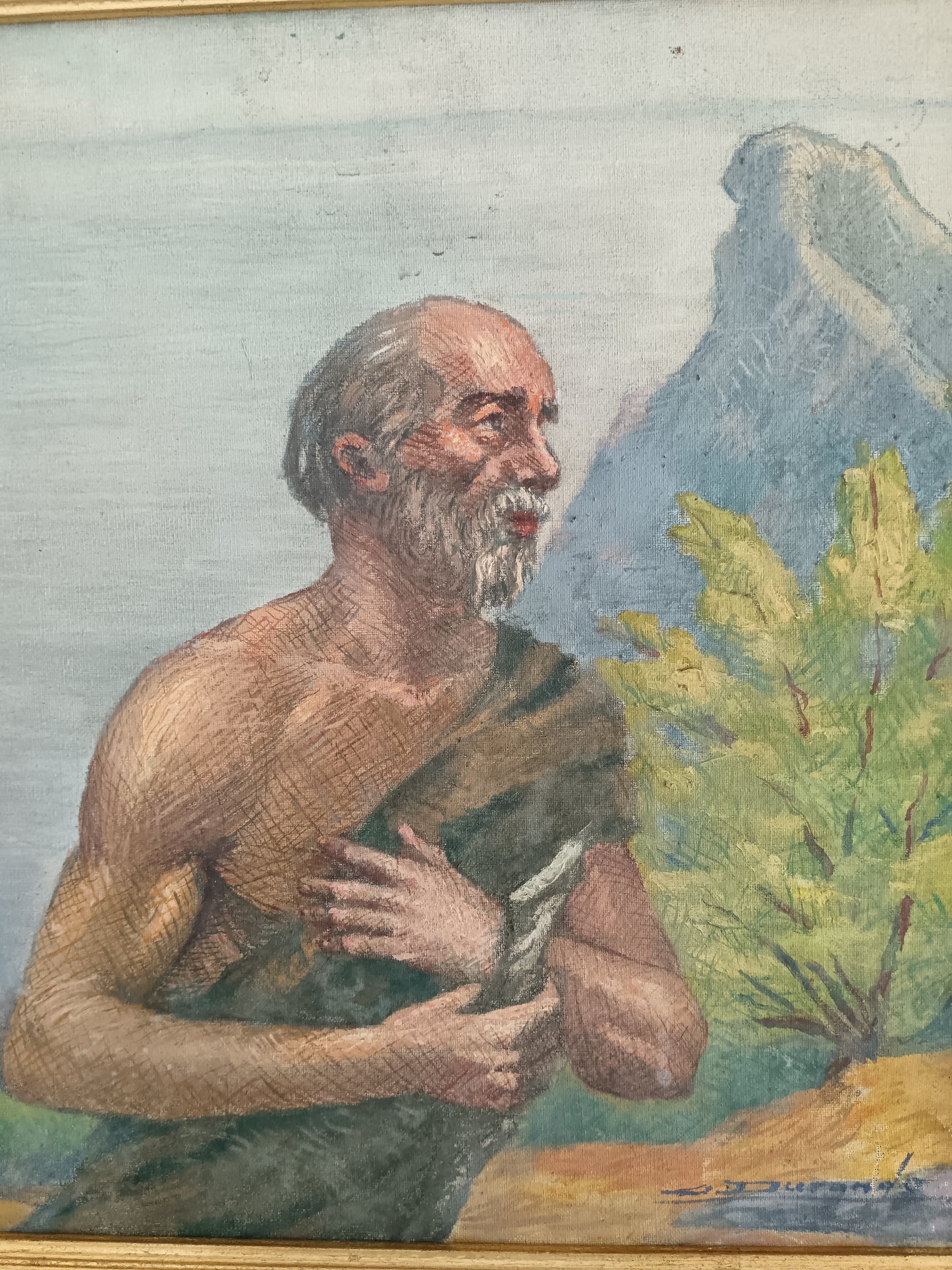 Giuseppe Felice Durando (1907) "La Vita della Rinuncia" Olio su Tela
