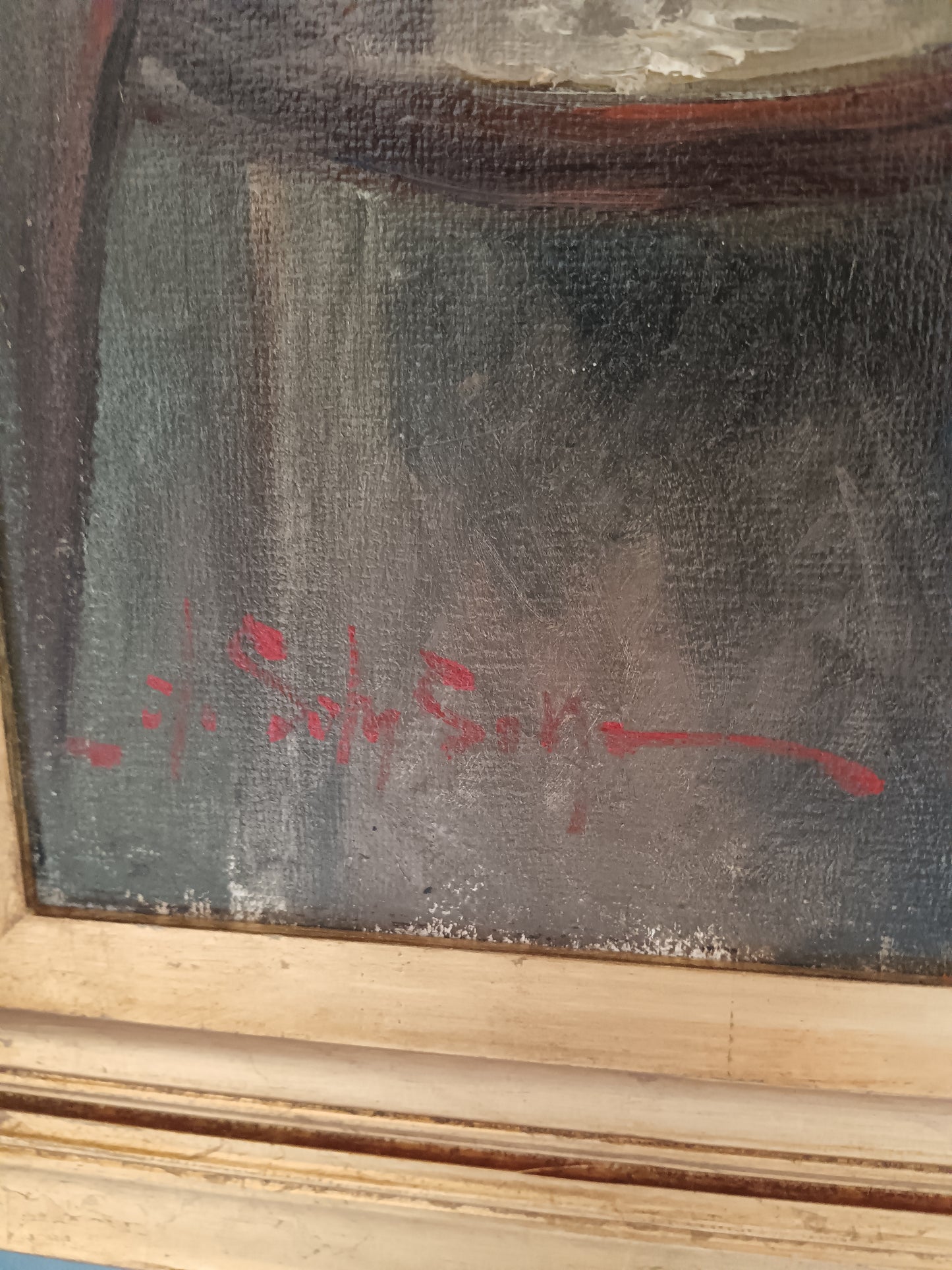 Angelo Sansone Napoli 1949 "La Castagnara" Olio su Tela 70x50 Firmato
