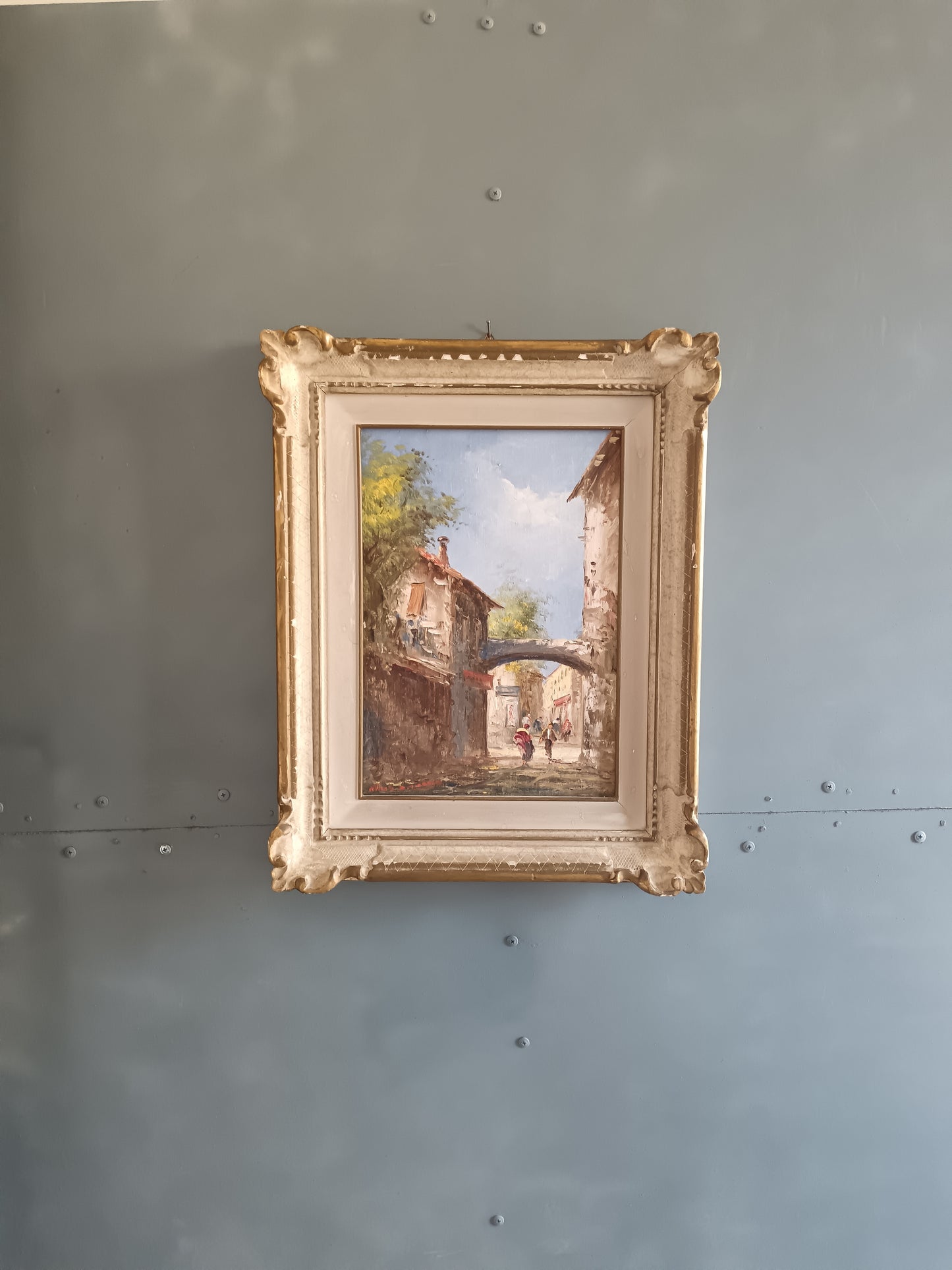 Dipinto originale del maestro Athos Renzo Brioschi (1910-2000), realizzata ad olio su cartoncino telato.