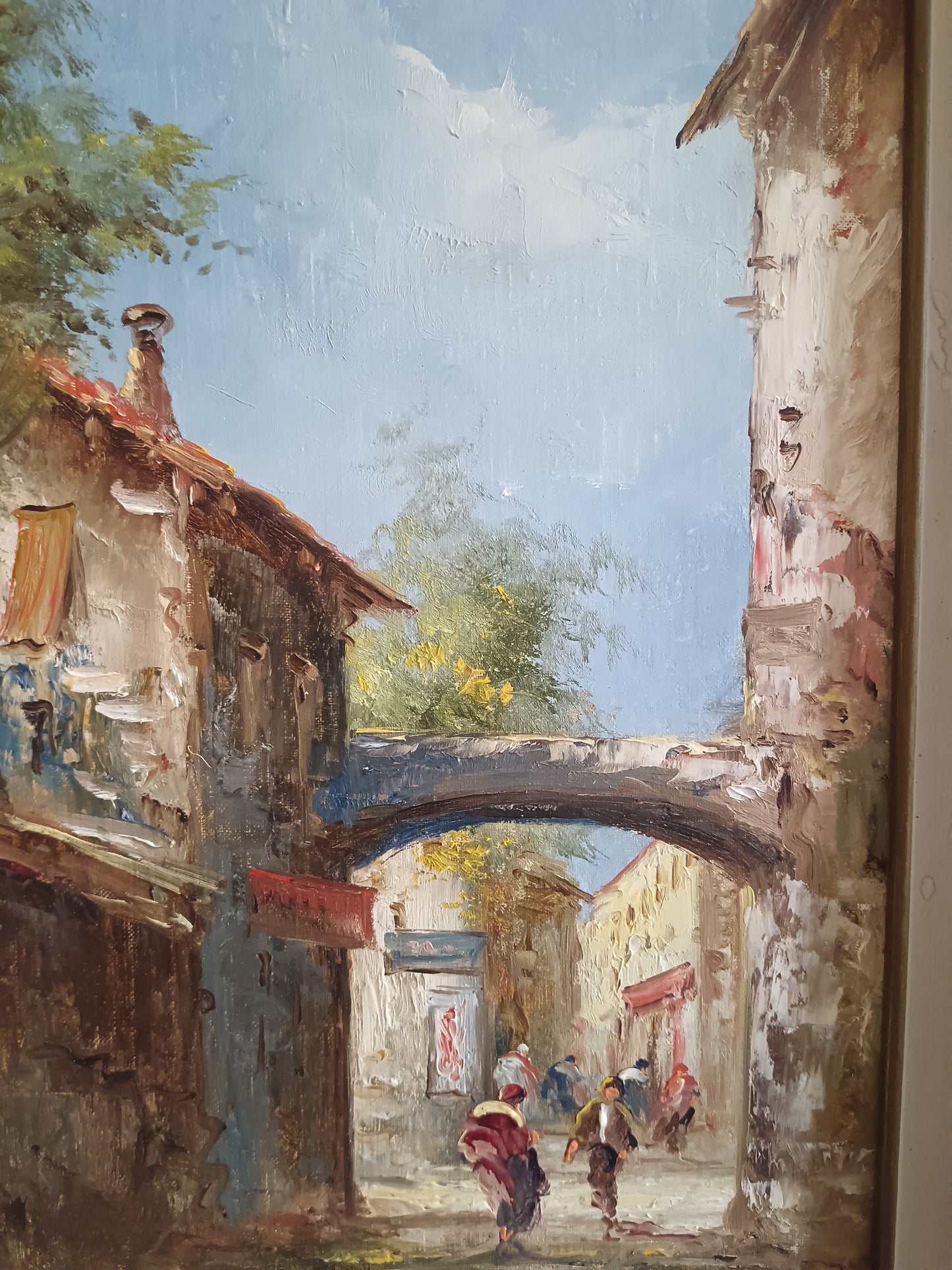 Dipinto originale del maestro Athos Renzo Brioschi (1910-2000), realizzata ad olio su cartoncino telato.