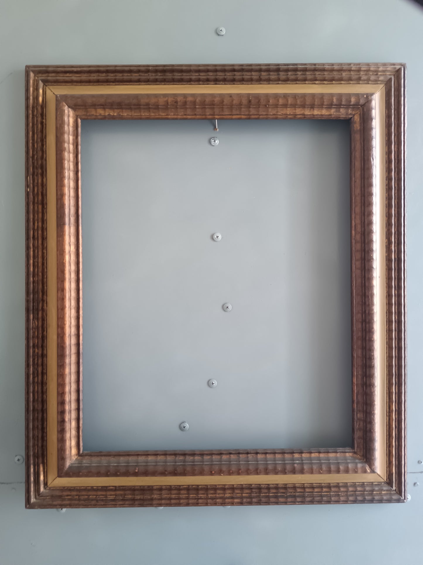 ANTICA CORNICE ITALIANA GUILL0CHÉ IN LEGNO E DORATA – FINE ‘800 PRIMI ‘900