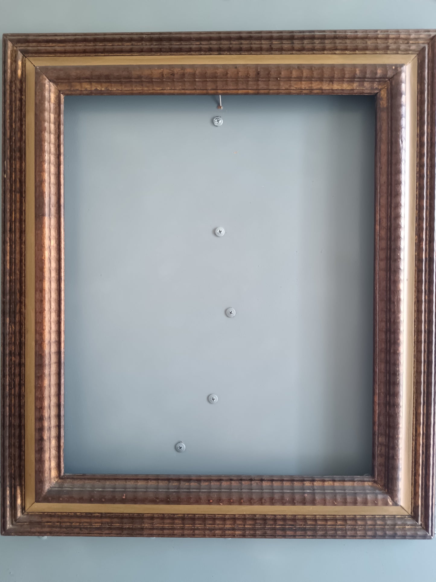 ANTICA CORNICE ITALIANA GUILL0CHÉ IN LEGNO E DORATA – FINE ‘800 PRIMI ‘900