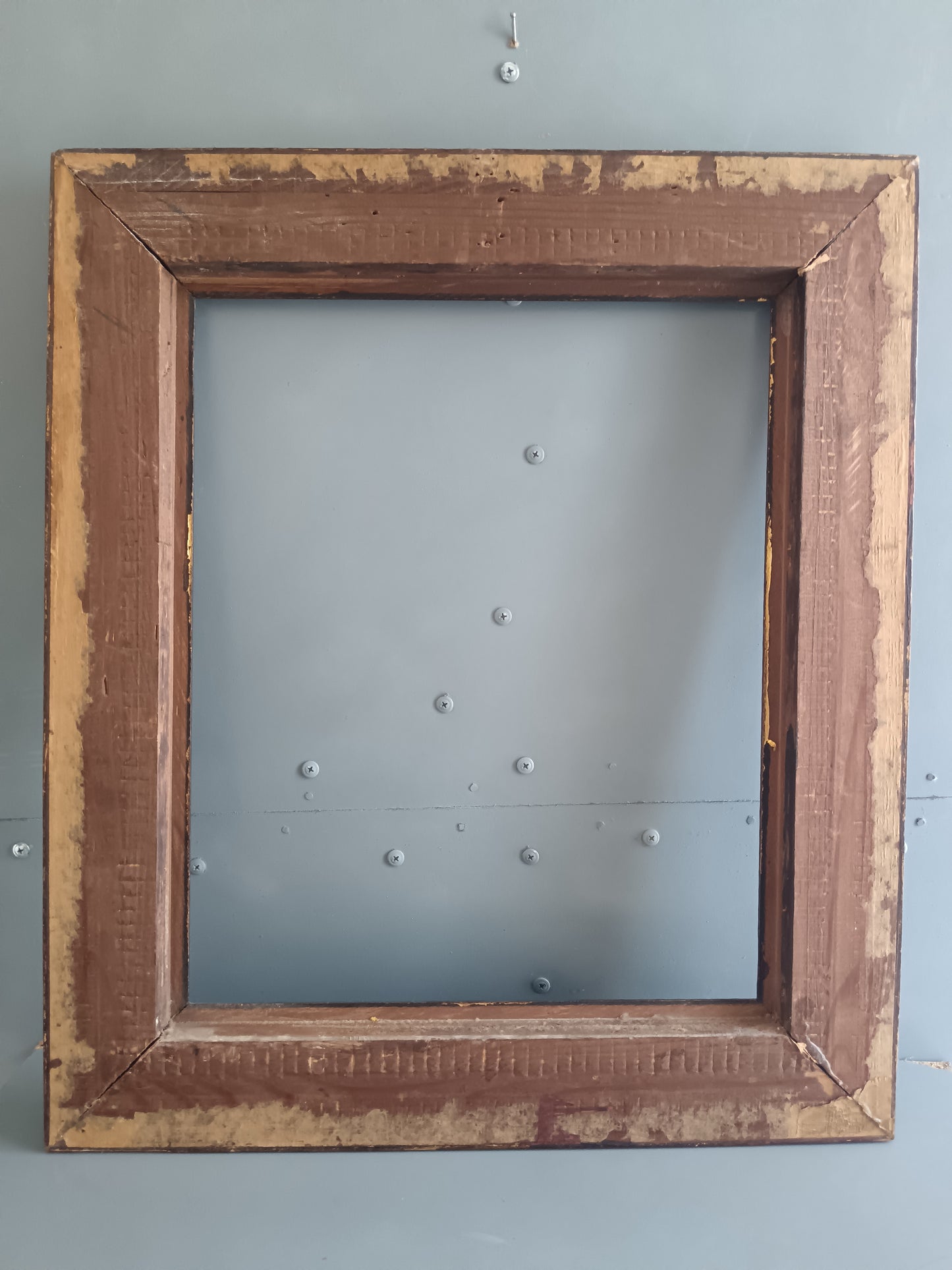 ANTICA CORNICE ITALIANA GUILL0CHÉ IN LEGNO E DORATA – FINE ‘800 PRIMI ‘900