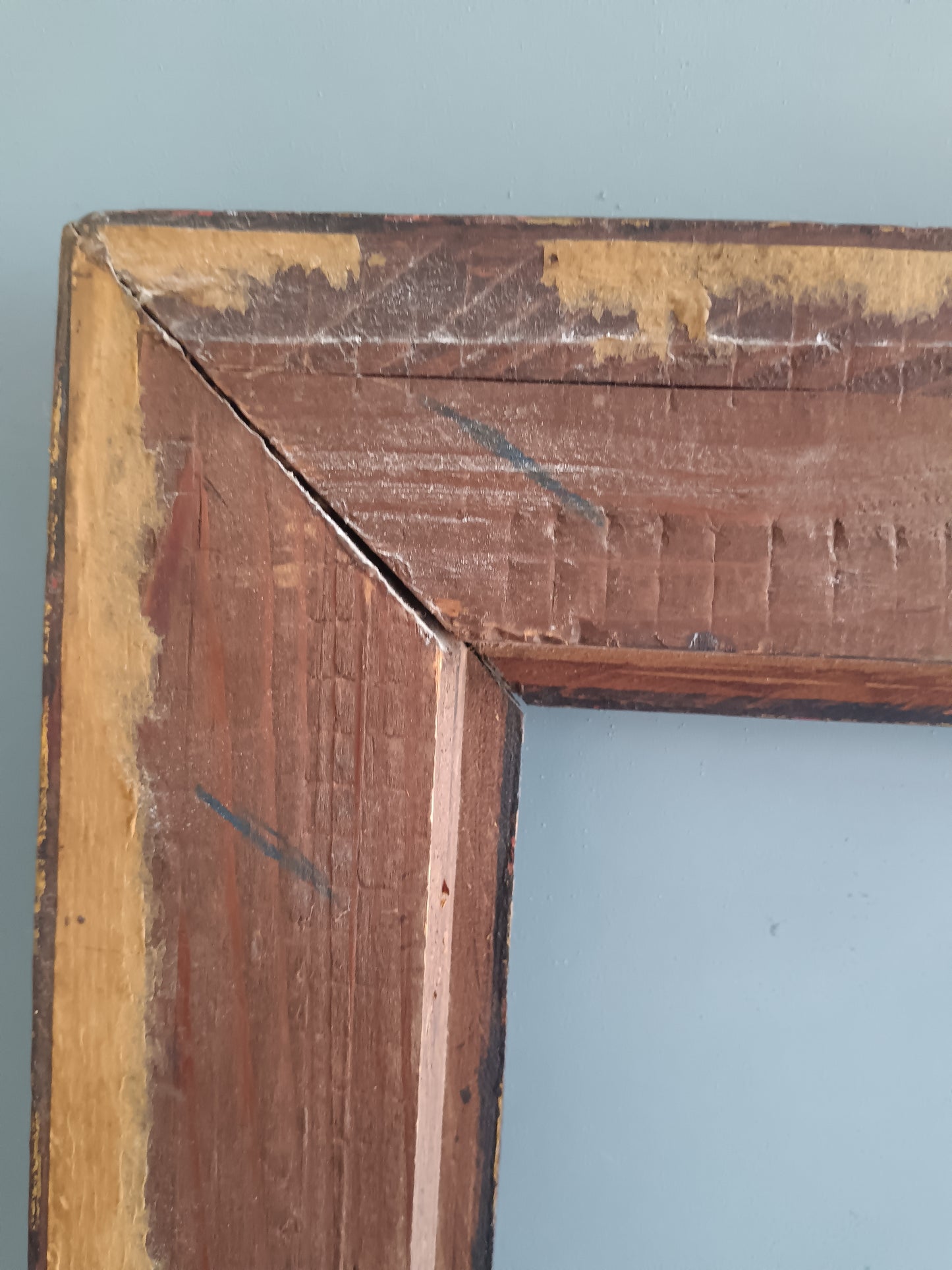 ANTICA CORNICE ITALIANA GUILL0CHÉ IN LEGNO E DORATA – FINE ‘800 PRIMI ‘900