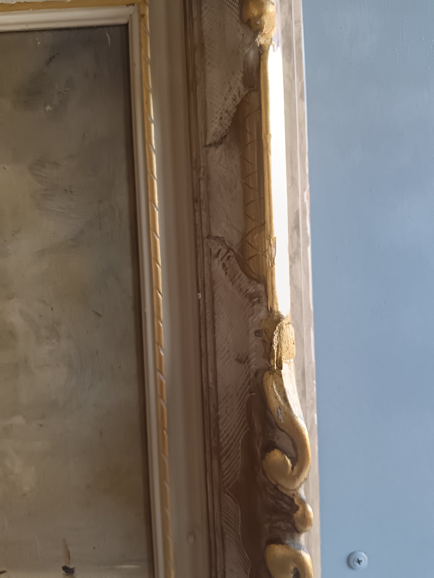 DIPINTO MARINA OLIO SU TELA FIRMATO URIE – VELIERI AL CHIARO DI LUNA – CORNICE AVORIO ORO
