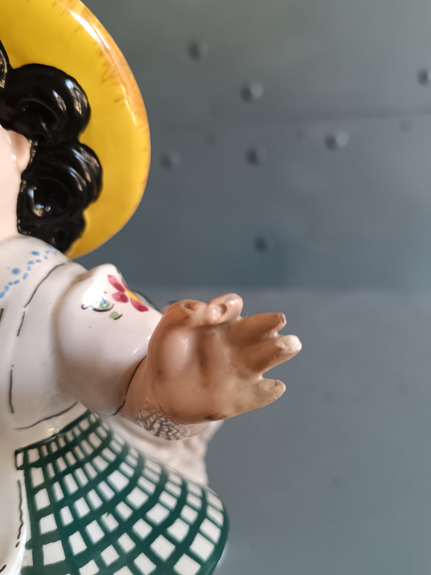 Olimpia ITALY, Statuina in ceramica policroma anni 40'/50'.