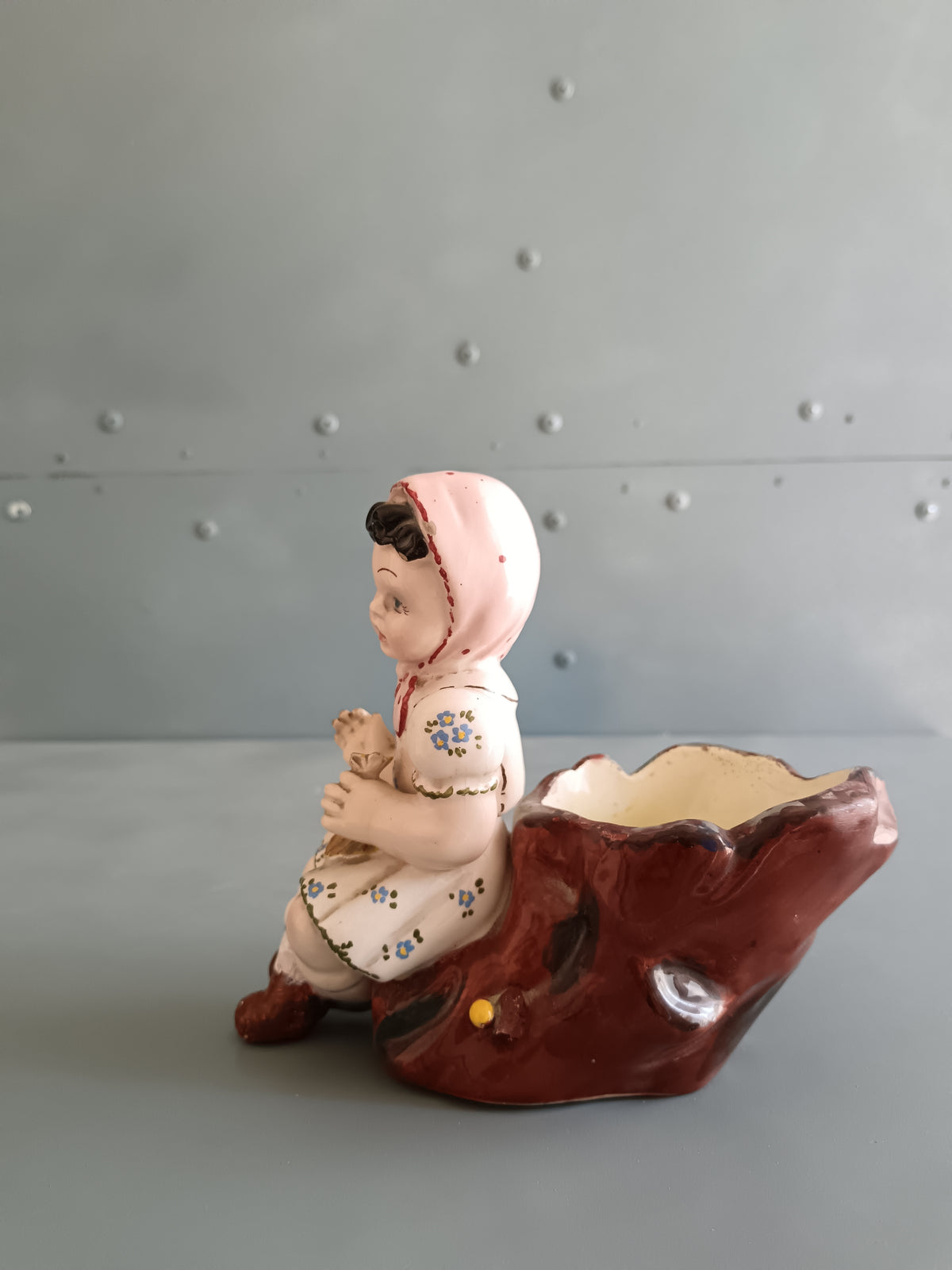 OLIMPIA ITALY N.62 – ANTICA STATUINA BAMBINA CERAMICA ITALIANA ANNI ’40/’50
