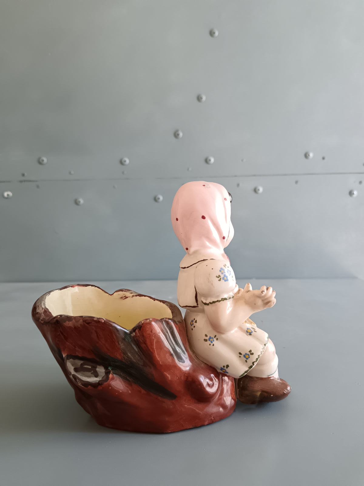 OLIMPIA ITALY N.62 – ANTICA STATUINA BAMBINA CERAMICA ITALIANA ANNI ’40/’50