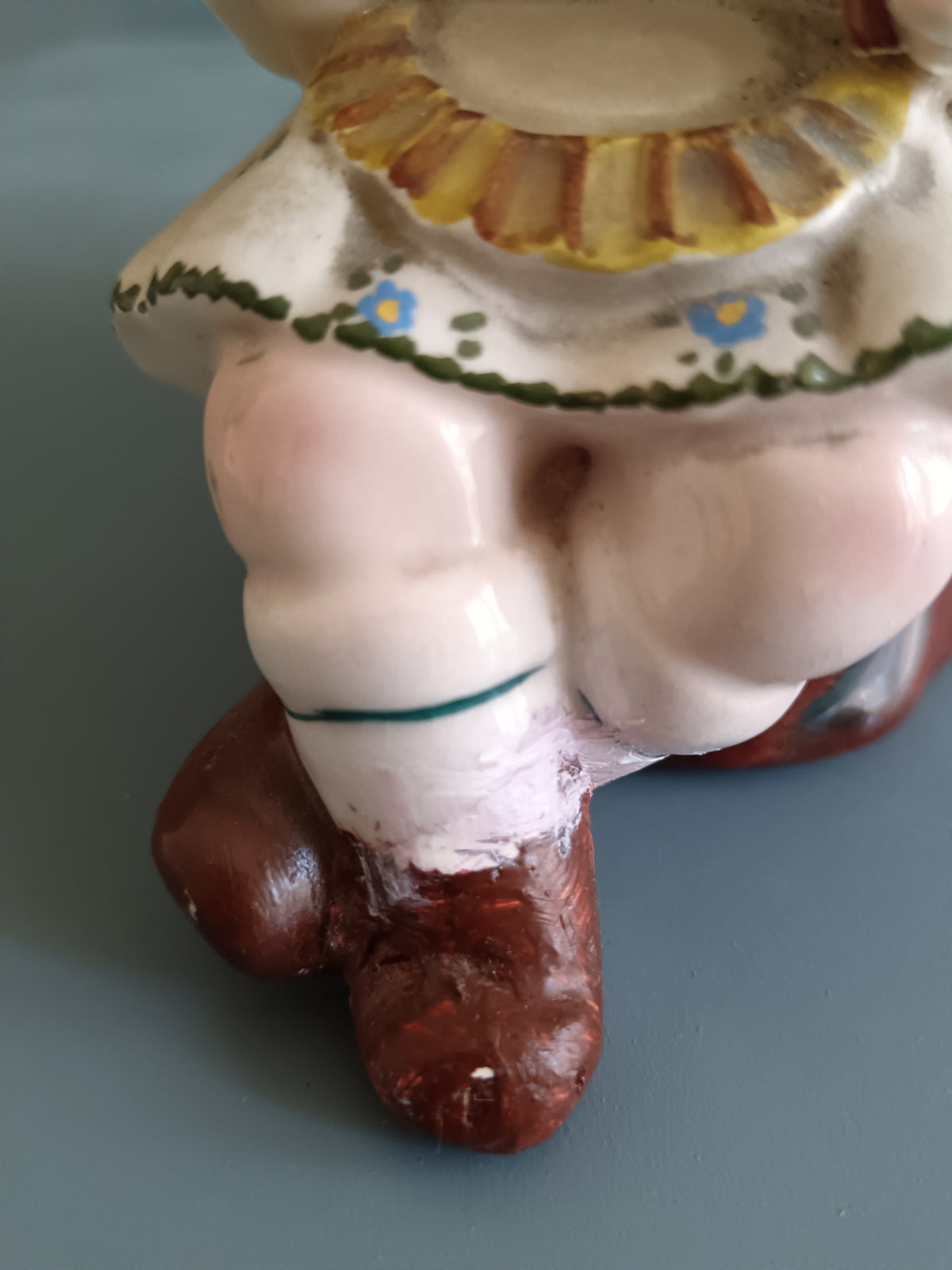 OLIMPIA ITALY N.62 – ANTICA STATUINA BAMBINA CERAMICA ITALIANA ANNI ’40/’50