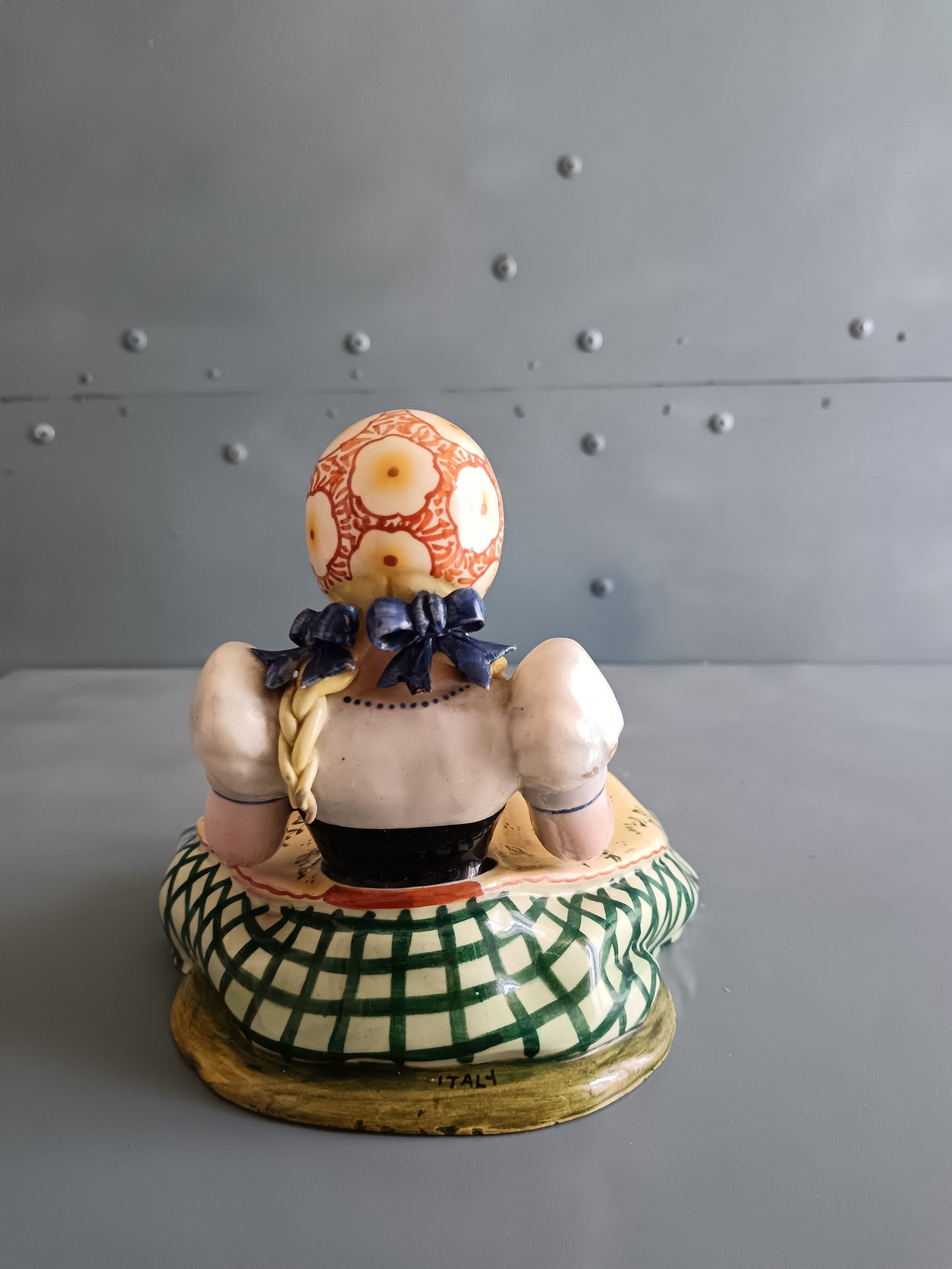 ANTICA STATUINA CERAMICA ITALIANA ANNI ’40 – FORNACE NORD ITALIA – BAMBINA TIROLESE