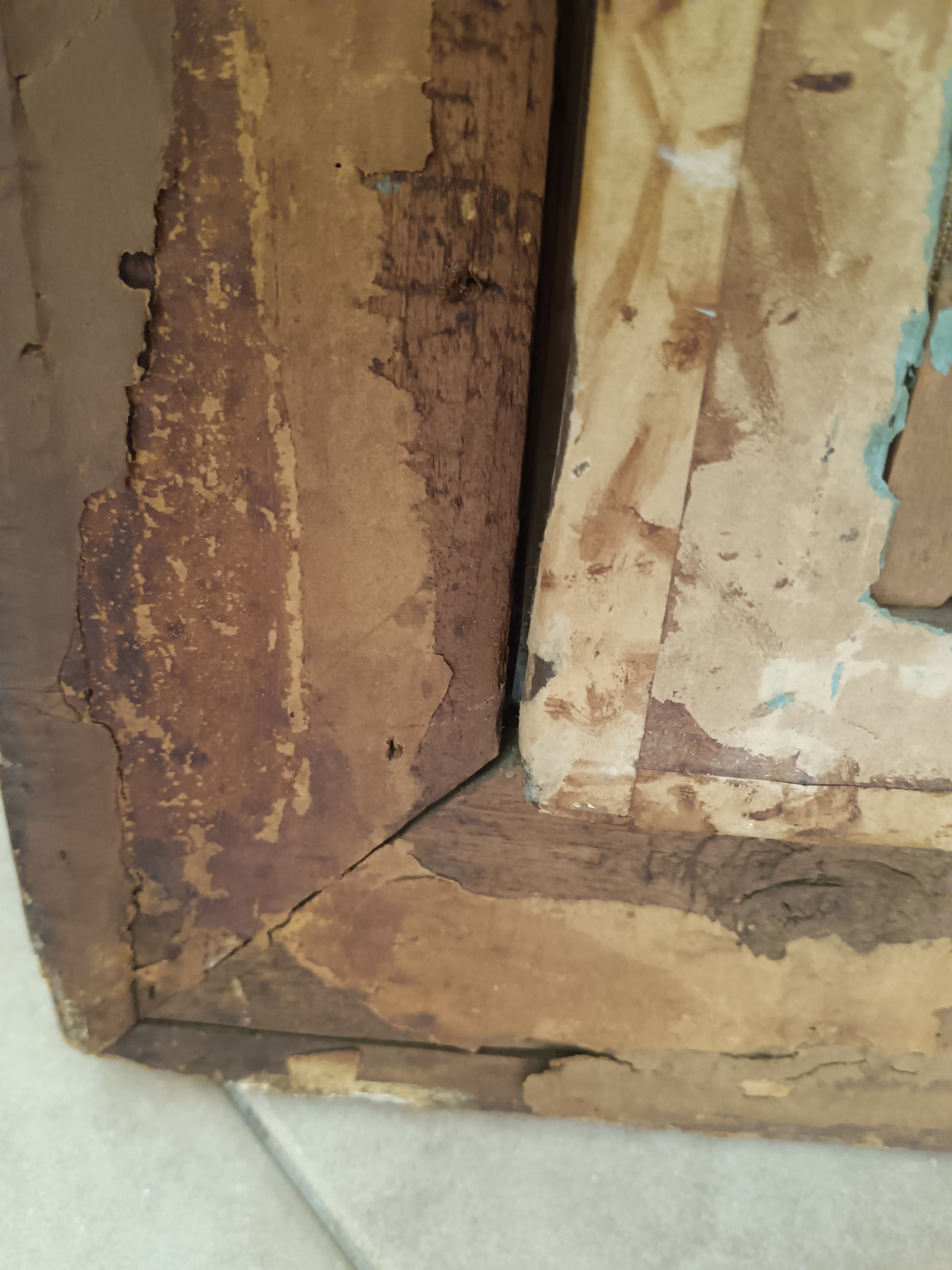 Dipinto Antico Pastello su Tela Fine 800 Ritratto Donna Profilo Cornice Oro
