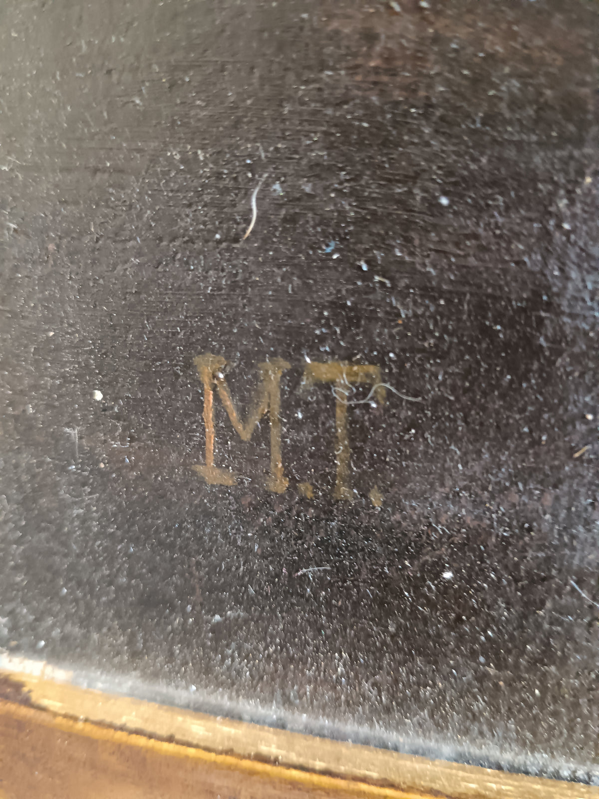 NATURA MORTA CON FRUTTA OLIO SU TELA MONOGRAMMATO MT VINTAGE QUADRO D'EPOCA