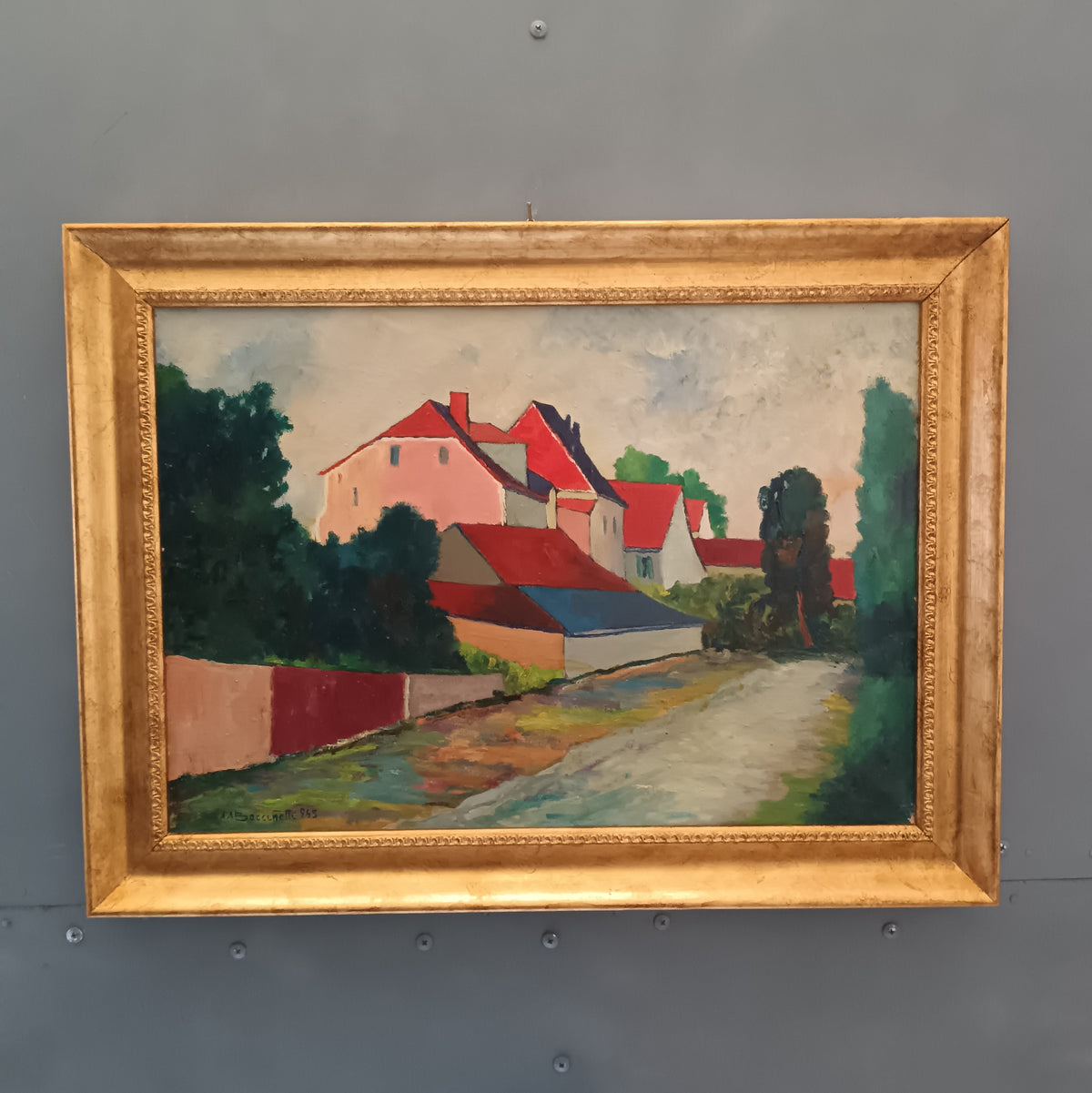 Aldo Augusto Baccinetti (1903-1990) dipinto olio su tela epoca