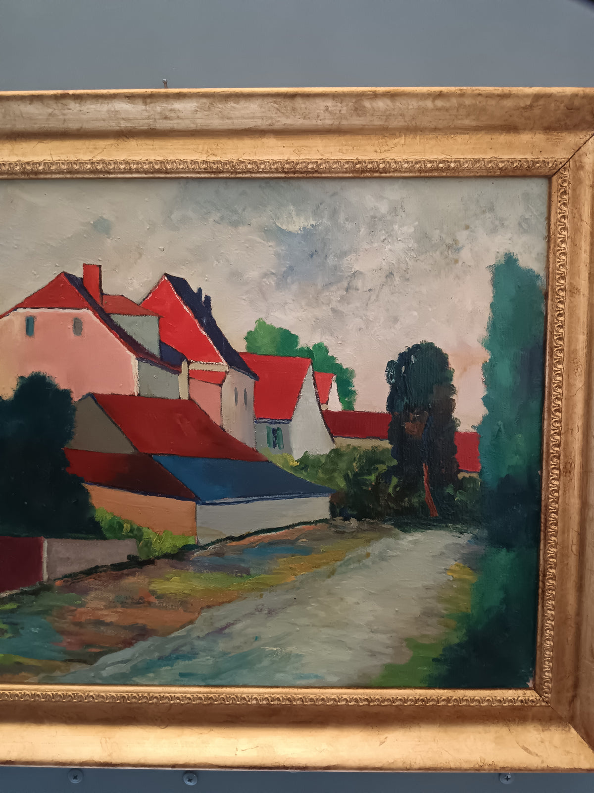Aldo Augusto Baccinetti (1903-1990) dipinto olio su tela epoca