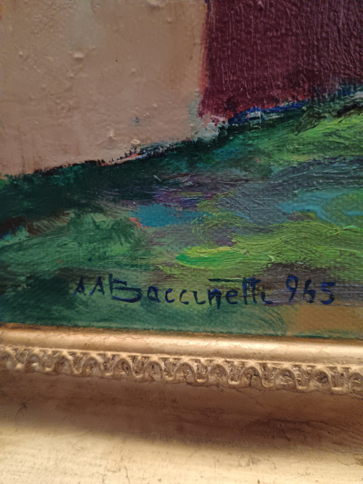 Aldo Augusto Baccinetti (1903-1990) dipinto olio su tela epoca