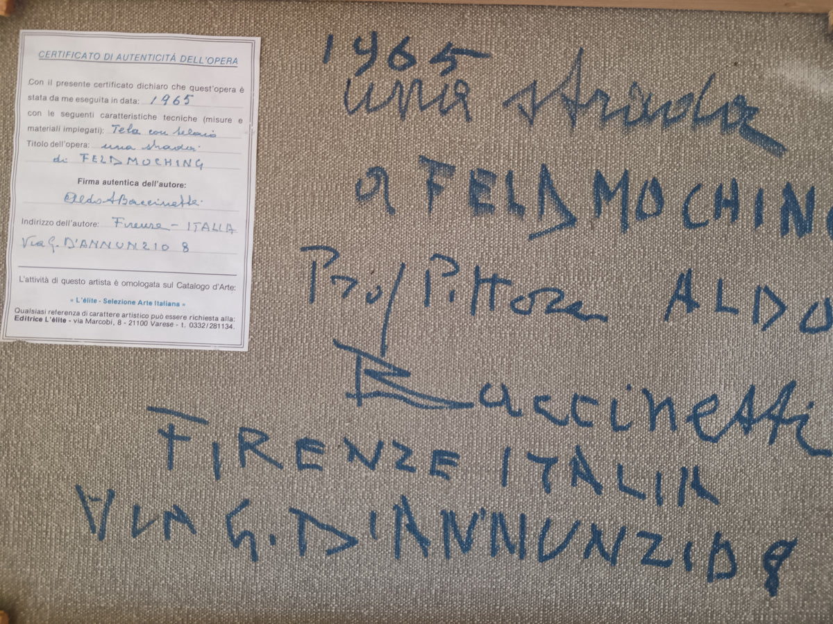 Aldo Augusto Baccinetti (1903-1990) dipinto olio su tela epoca