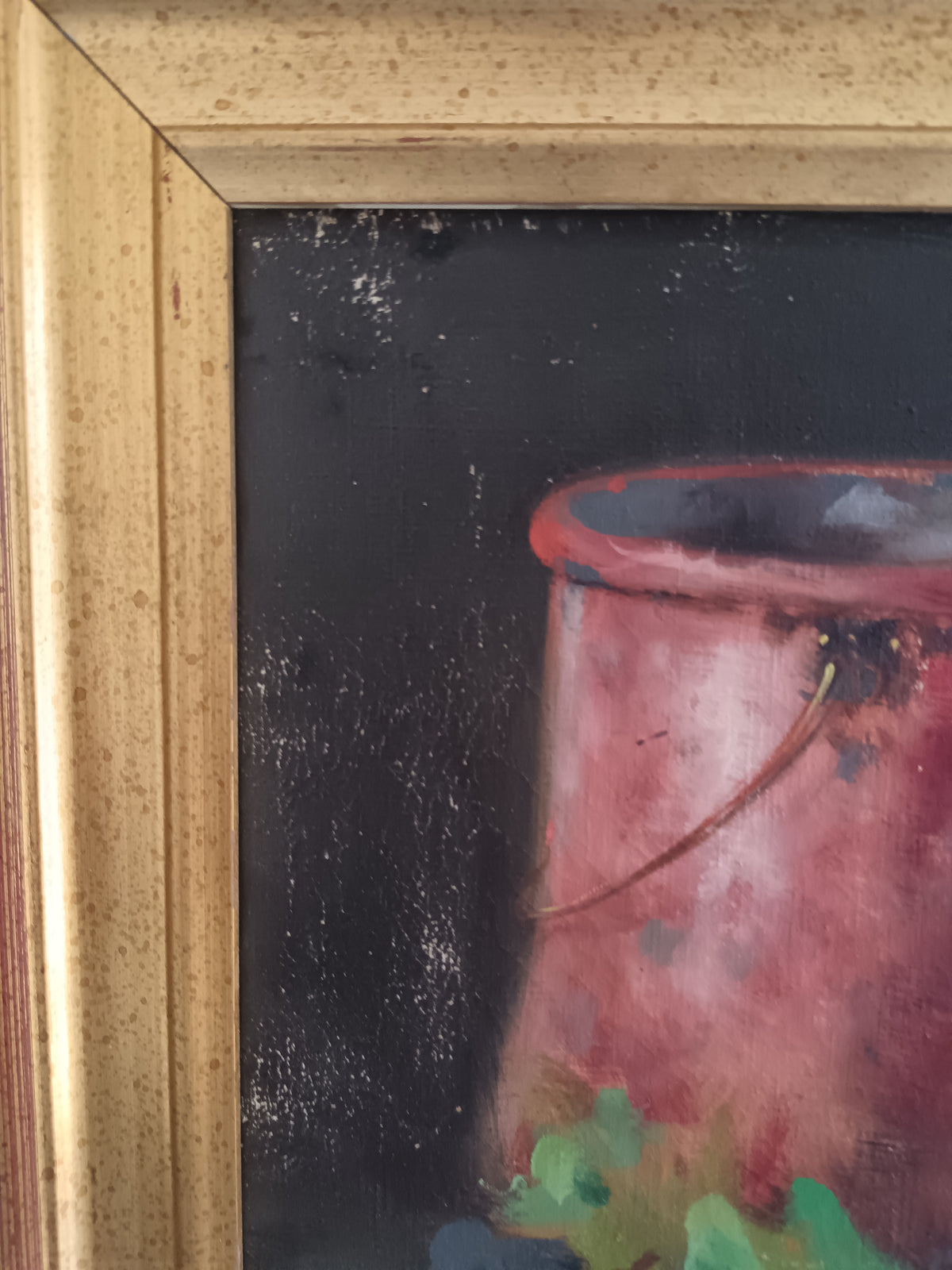 GIUSEPPE PREVITALI (1909-2000) – NATURA MORTA CON PESCHE E UVA – OLIO SU TELA 50x70