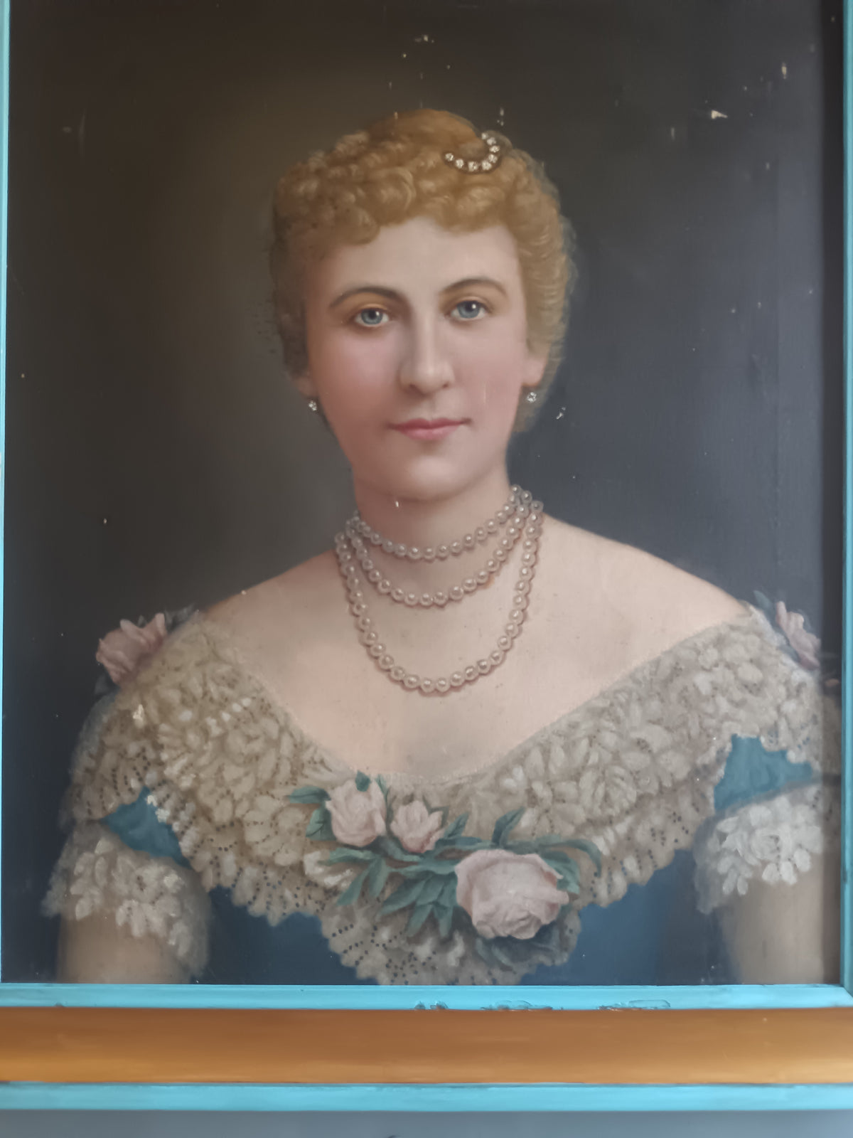 RARO RITRATTO DELLA REGINA MARGHERITA DI SAVOIA – OLIO SU TELA (FINE '800 / PRIMI '900