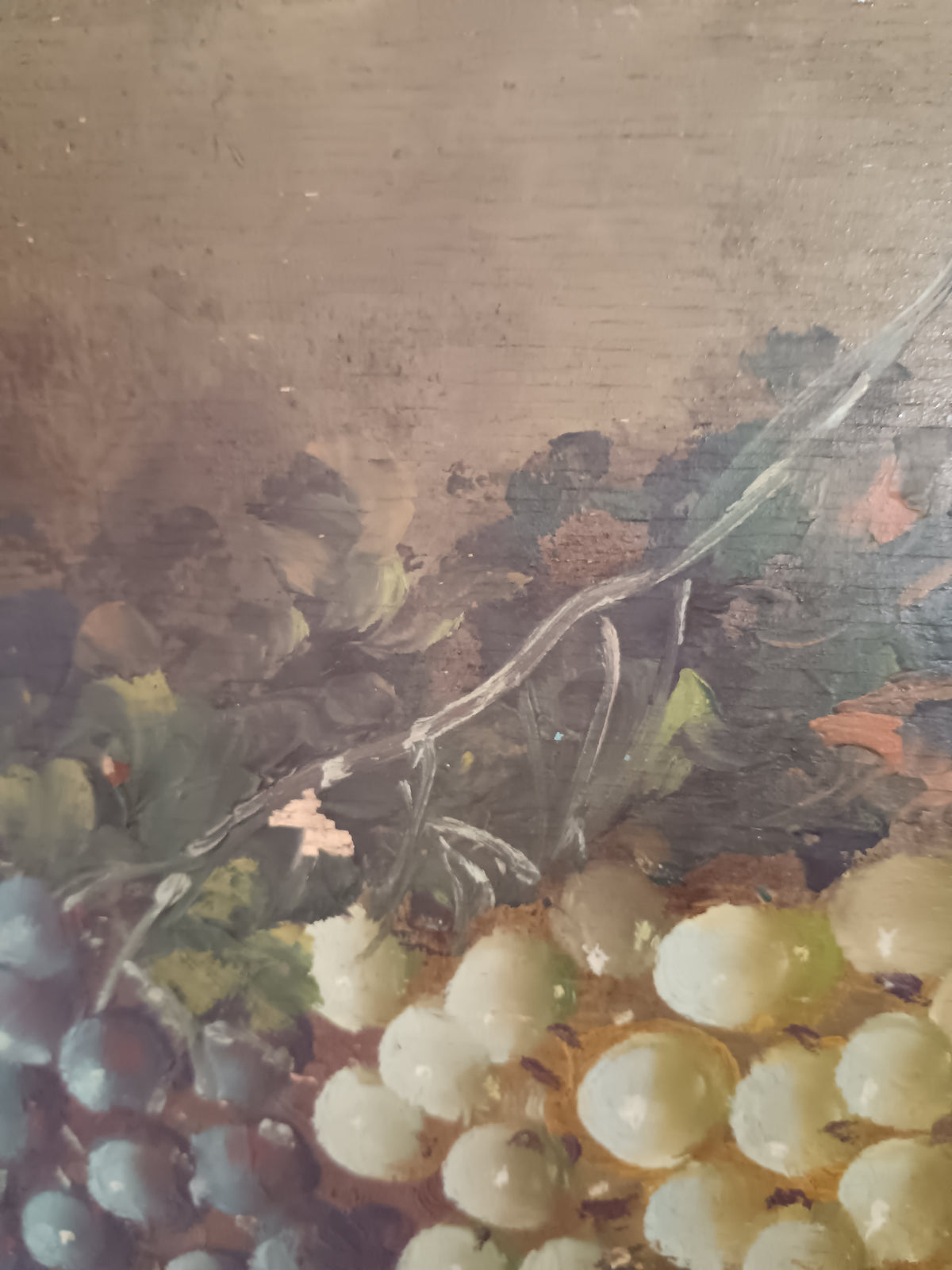 Dipinto Olio su Tavola Natura Morta Ettore Percivaldi Quadro con Cornice Oro