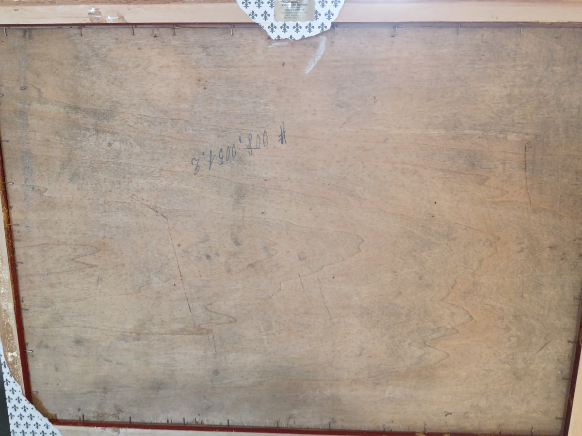 Dipinto Olio su Tavola Natura Morta Ettore Percivaldi Quadro con Cornice Oro