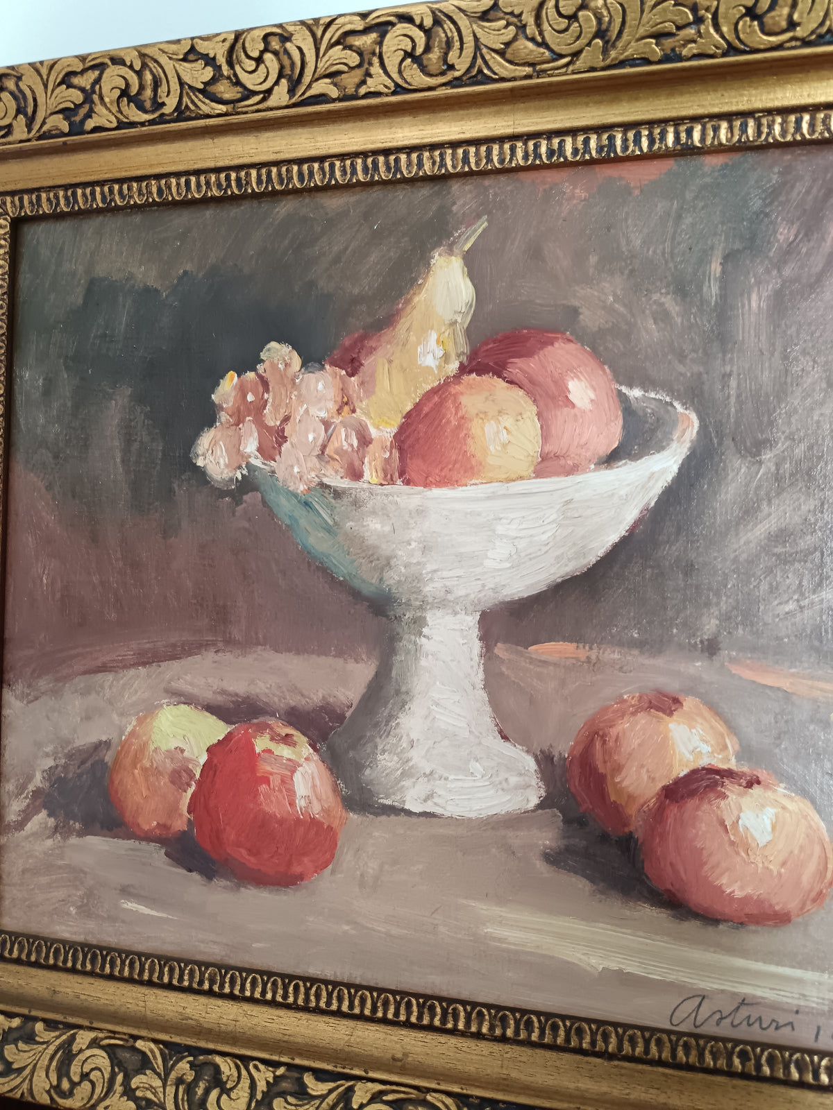 Antonio Asturi dipinto olio su tela natura morta epoca XX secolo