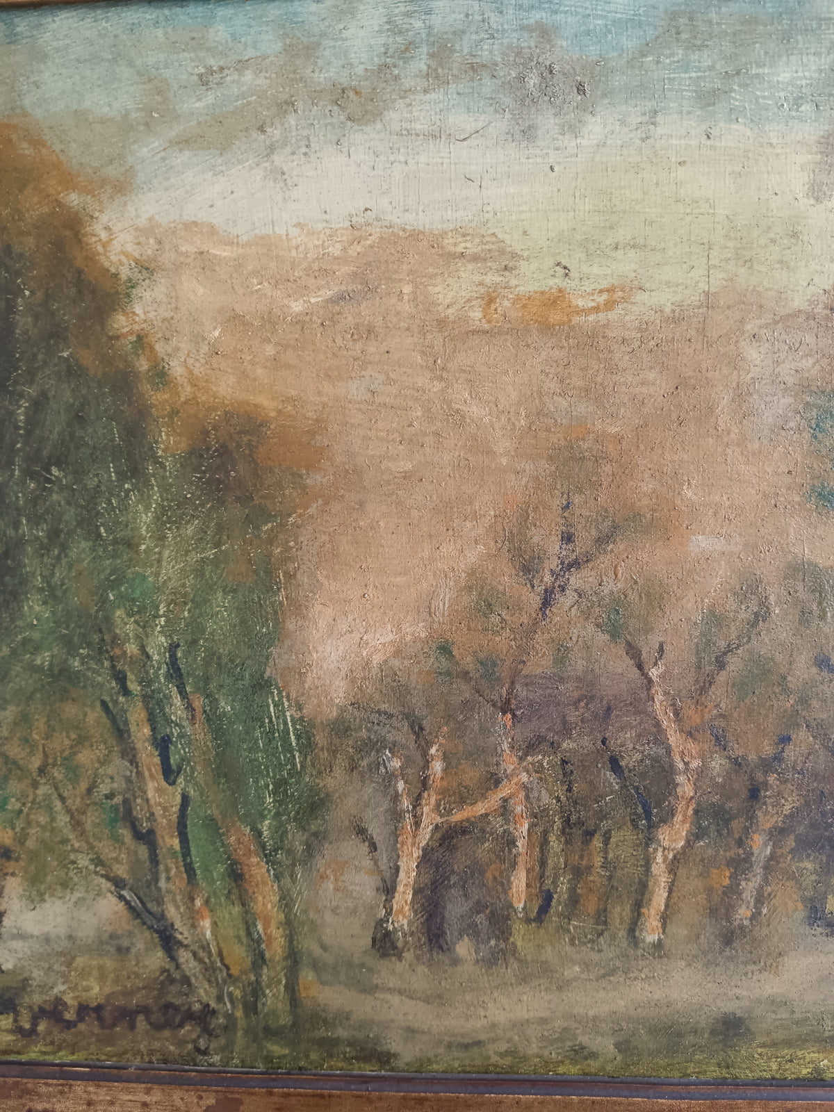 Dipinto Olio su Tavola "Paesaggio Boschivo" - François-Joseph VERNAY (1864-1950)