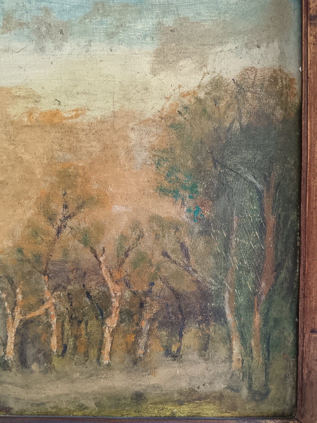 Dipinto Olio su Tavola "Paesaggio Boschivo" - François-Joseph VERNAY (1864-1950)