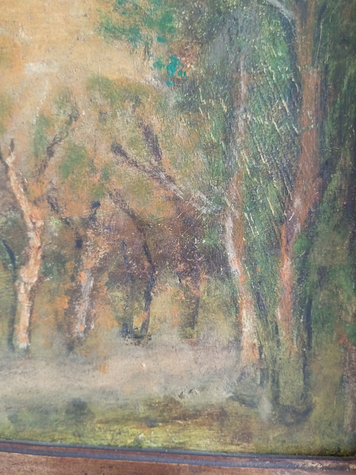 Dipinto Olio su Tavola "Paesaggio Boschivo" - François-Joseph VERNAY (1864-1950)