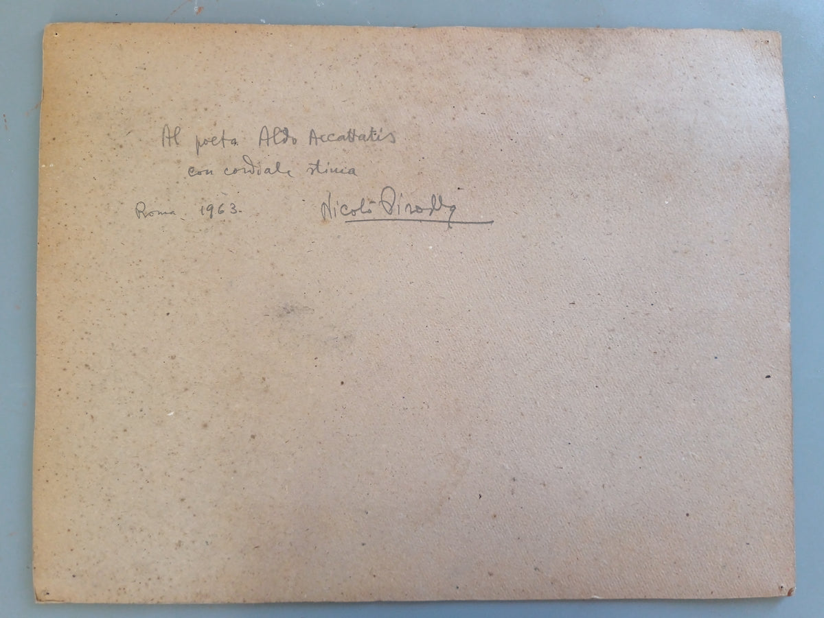 Dipinto tecnica mista su carta Nicolò Pirodda XX secolo