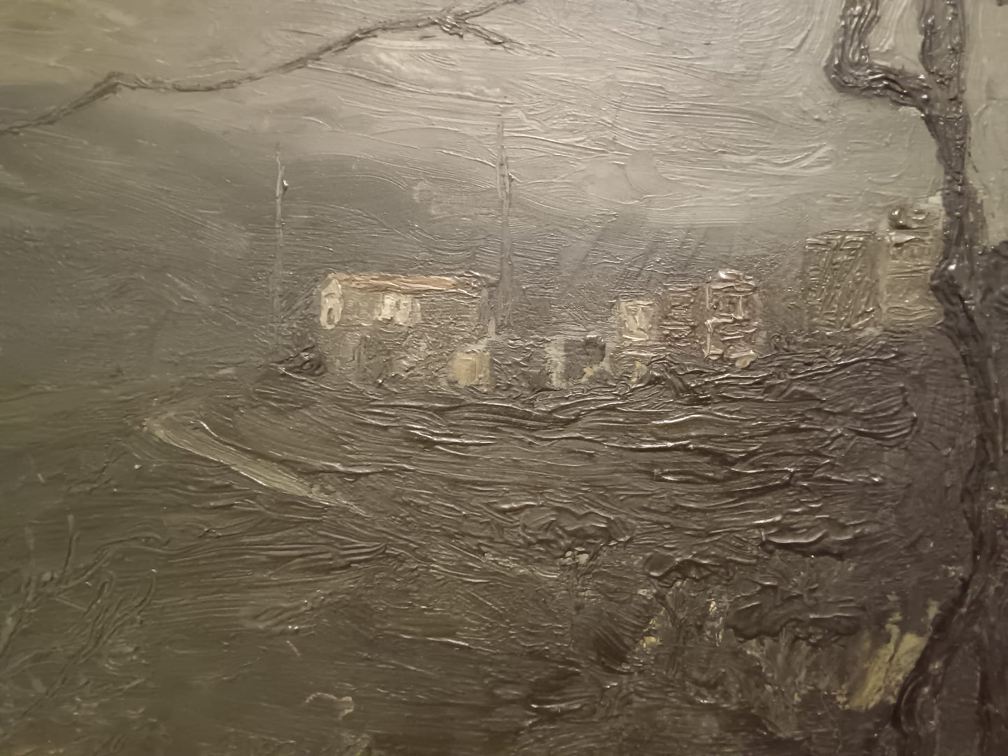 Agrelli Giuseppe (Napoli 1915-?)- dipinto olio su legno del 1938