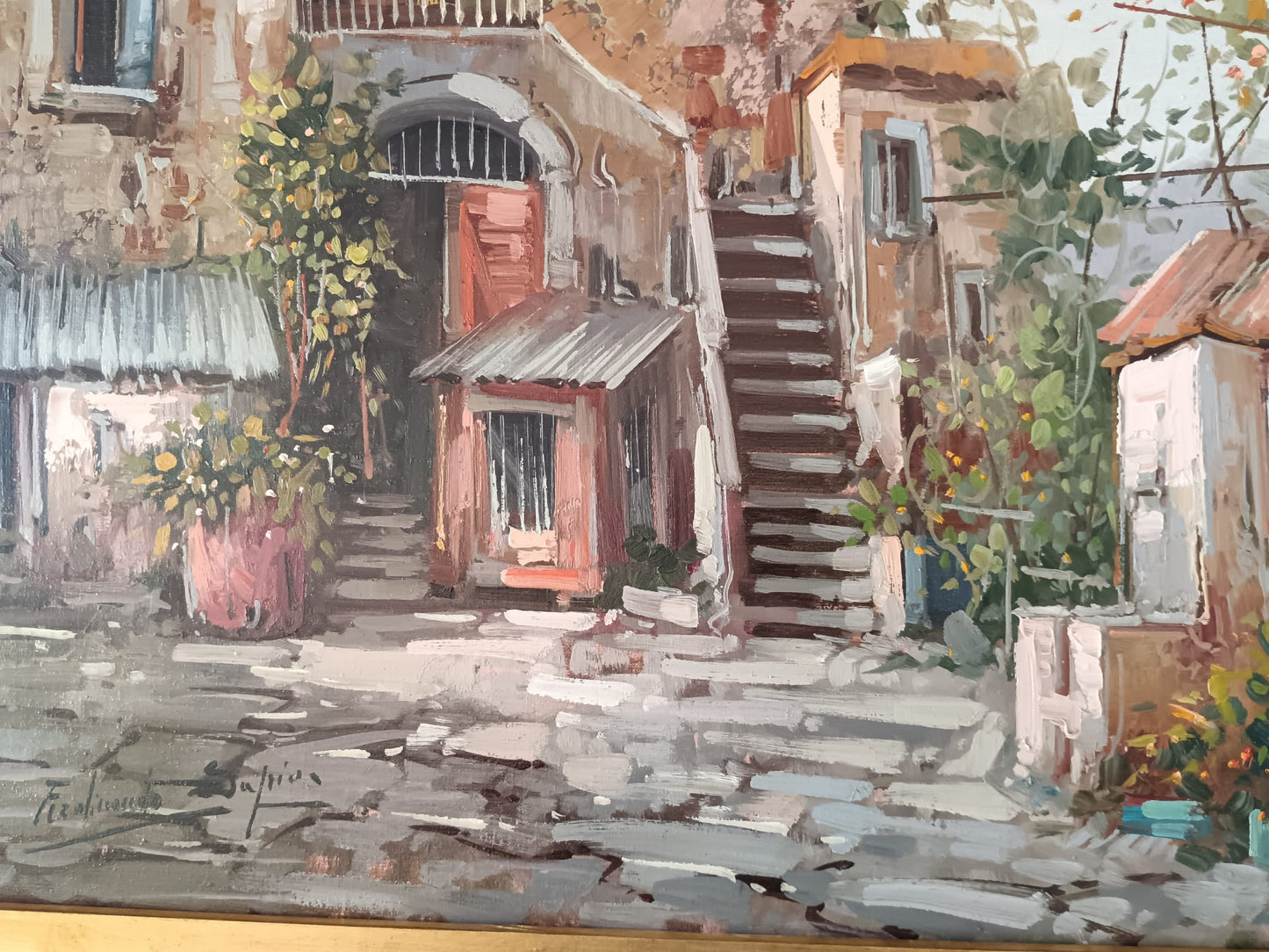 Ferdinando Sapio (Napoli 1955)- dipinto olio su tela