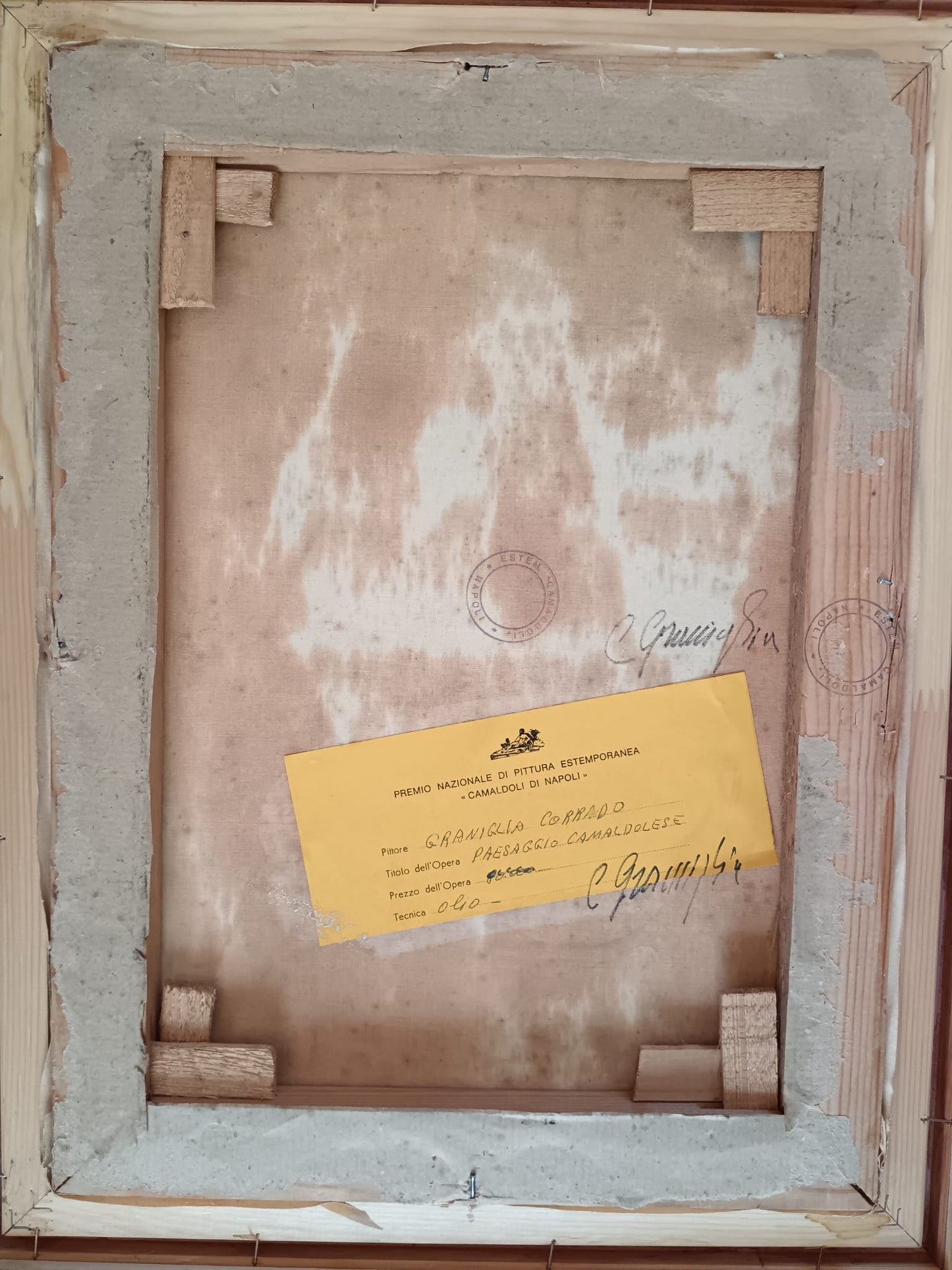 Corrado Graniglia (XX Secolo)- dipinto olio su tela