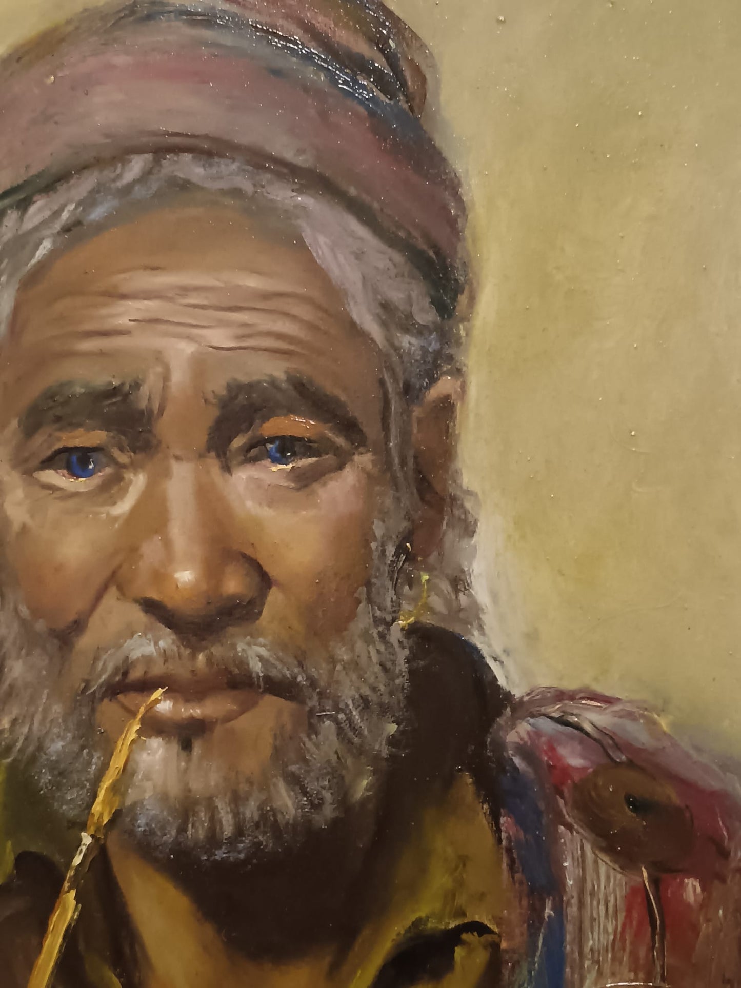 Carlo Roberto La Volpe (XX Secolo)- Il Pescatore dipinto olio su tela