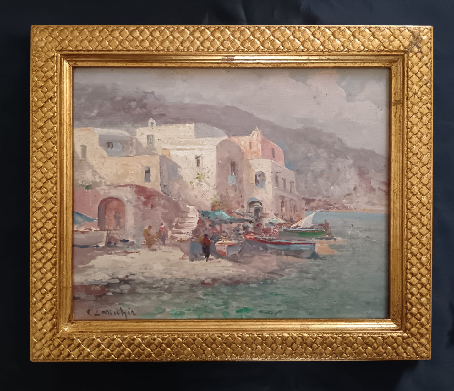 Vincenzo Laricchia (Napoli 1940-2017)- dipinto olio su pannello