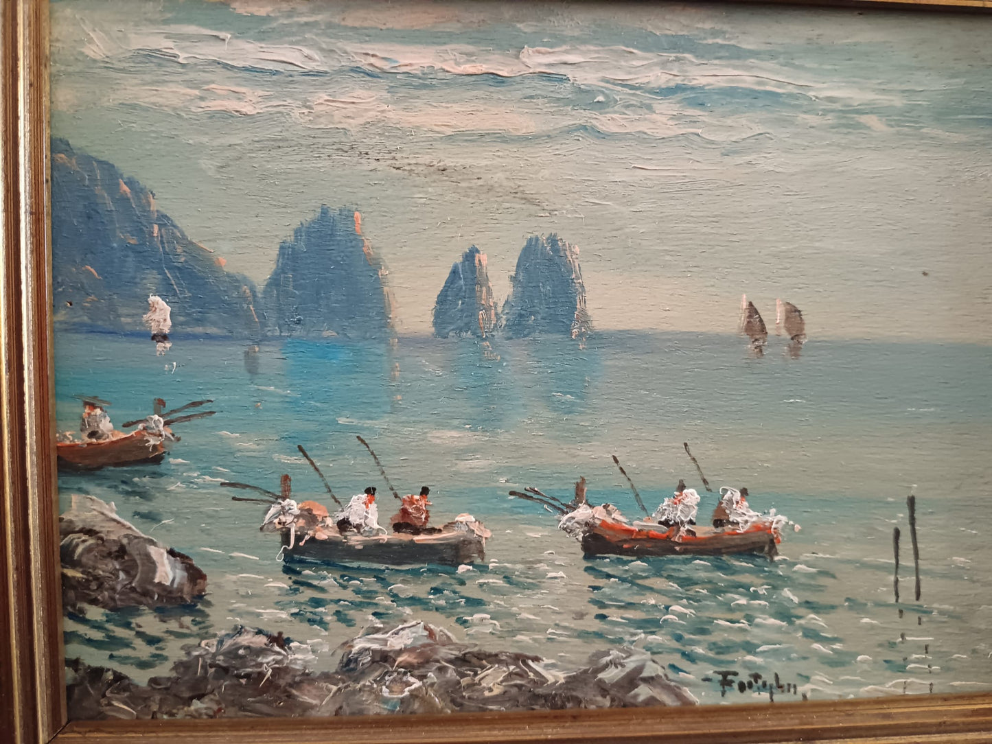 F. Castiglione ( XX secolo) scorcio marino