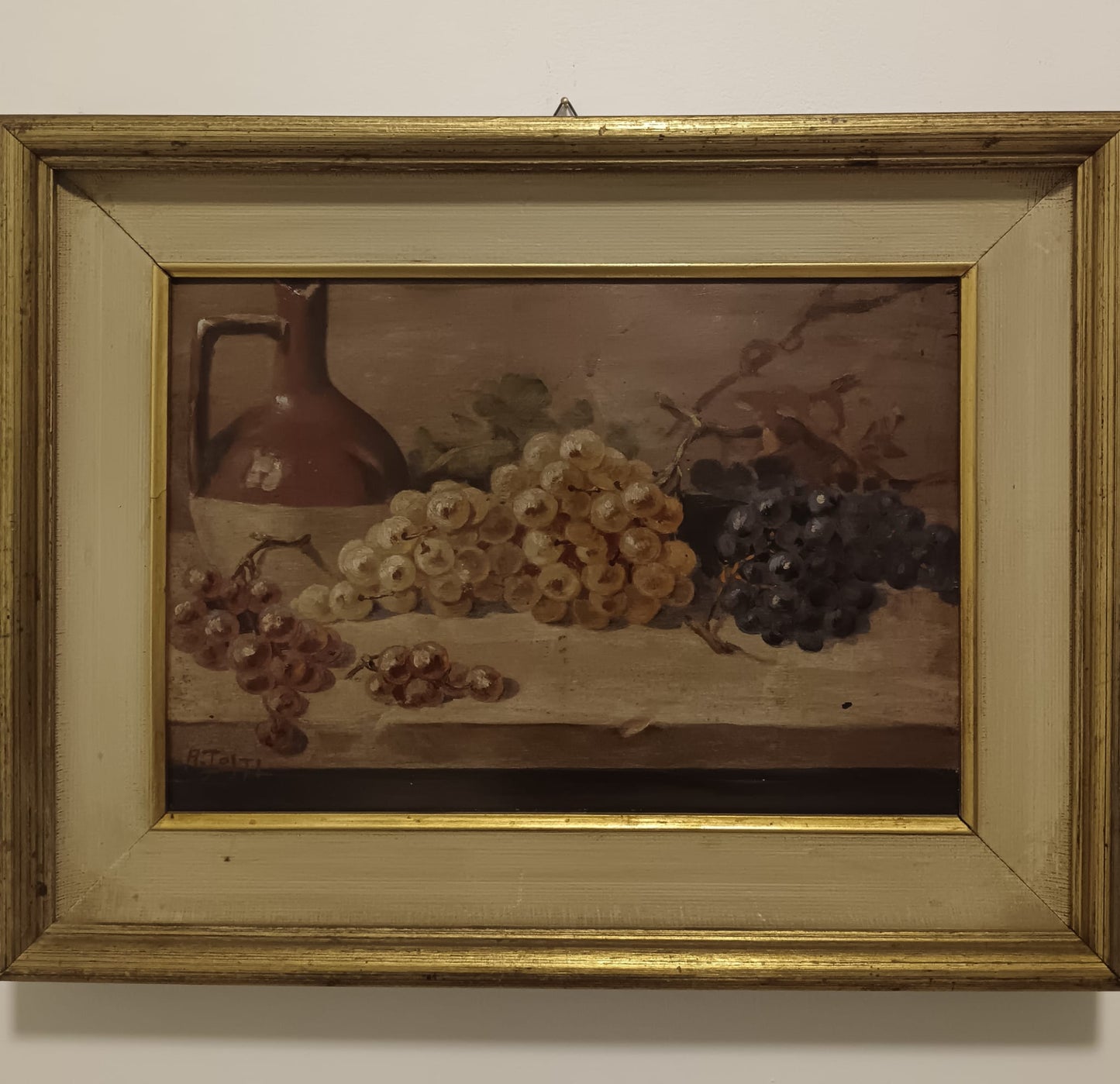 Alfredo Tosti (XX secolo)- Natura Morta- dipinto olio su legno