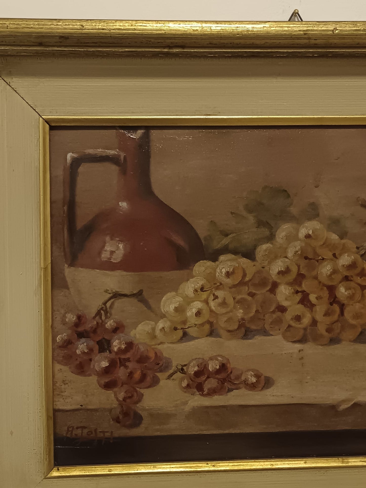 Alfredo Tosti (XX secolo)- Natura Morta- dipinto olio su legno
