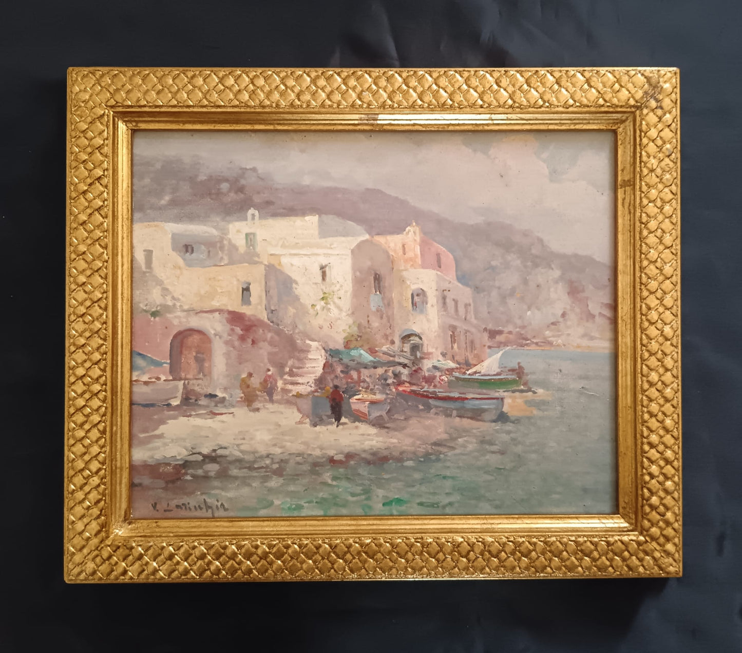 Vincenzo Laricchia (Napoli 1940-2017)- dipinto olio su pannello