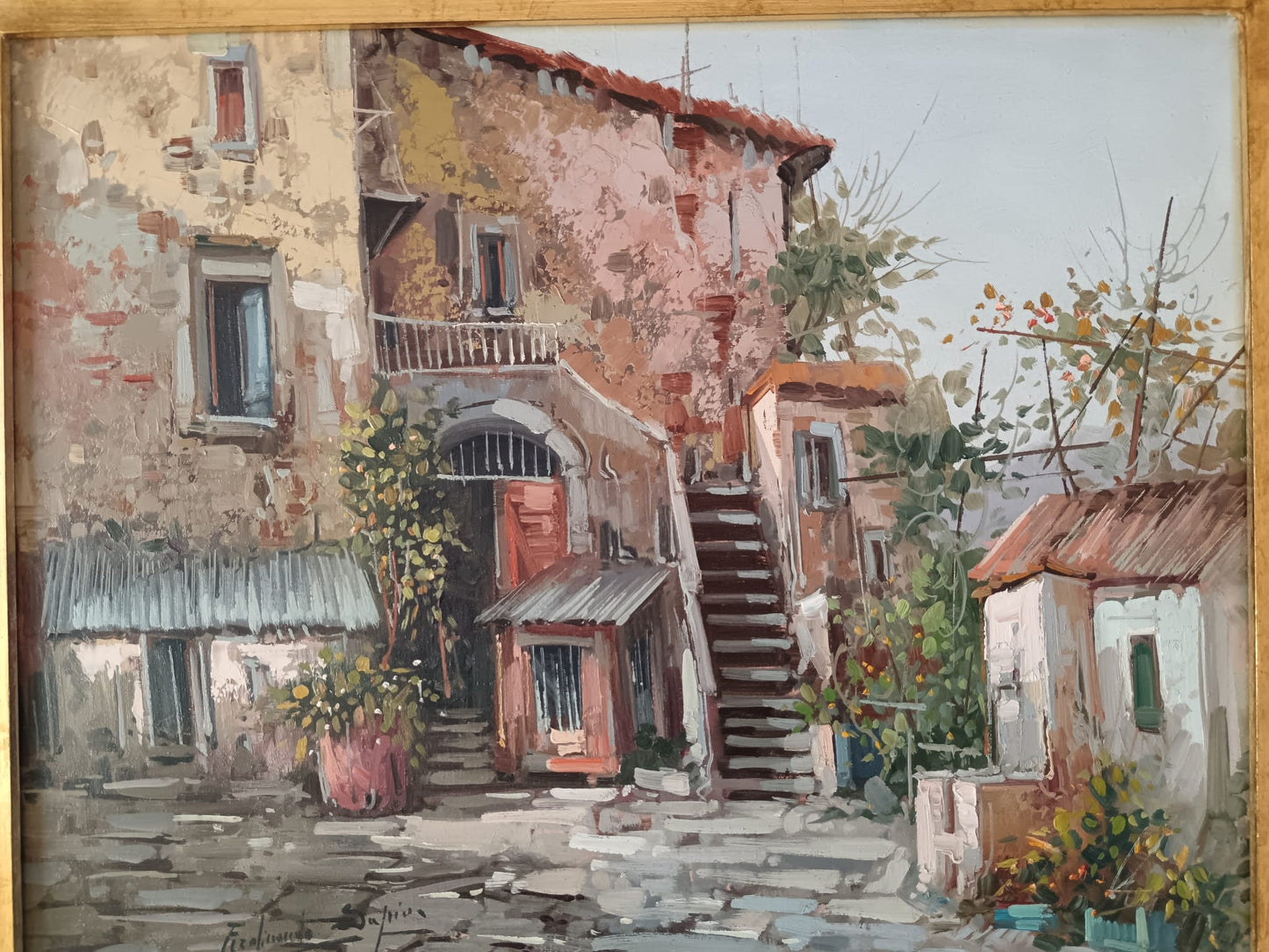 Ferdinando Sapio (Napoli 1955)- dipinto olio su tela