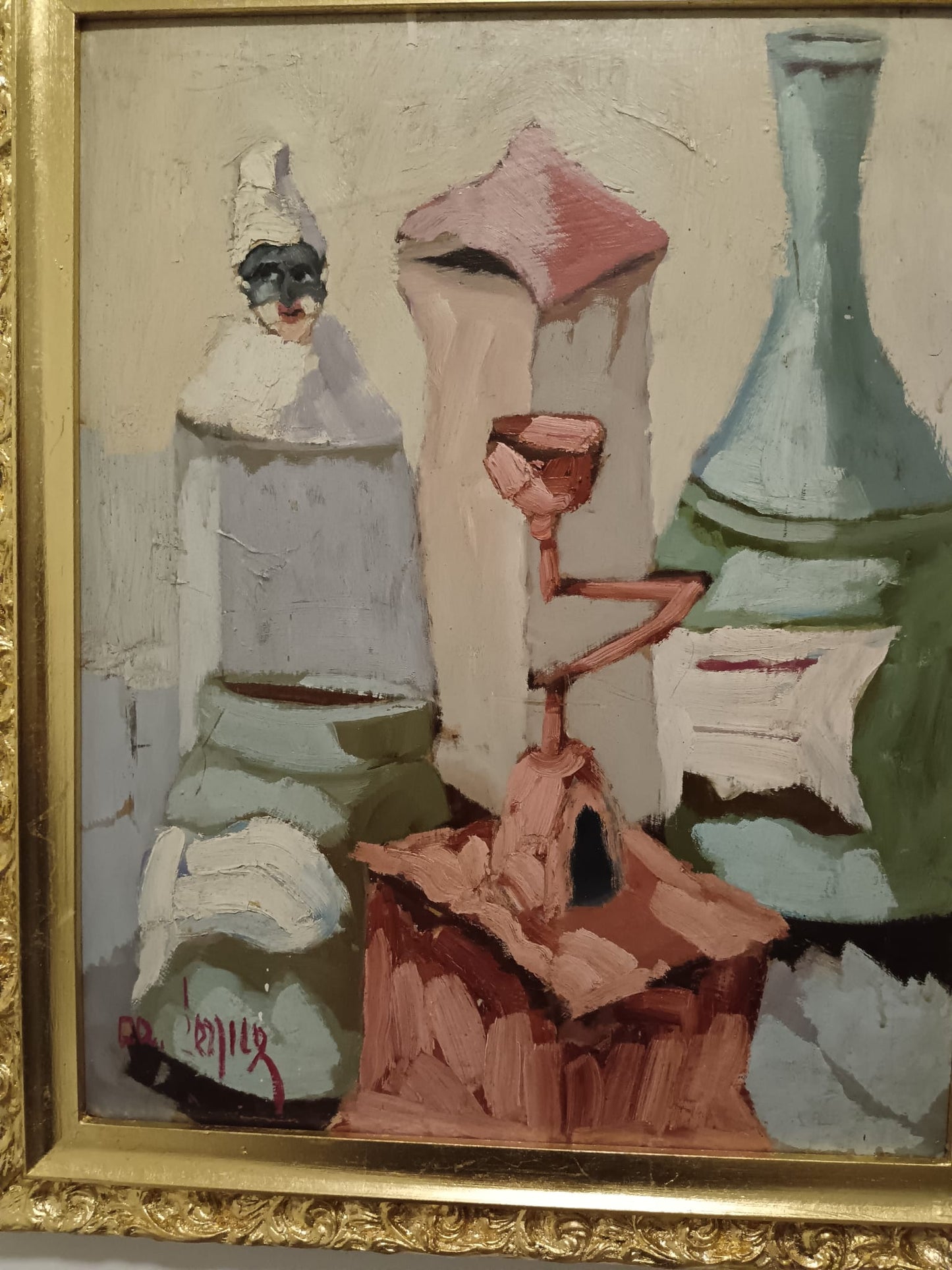 Serpico (XX Secolo)- Natura morta- dipinto olio su masonite