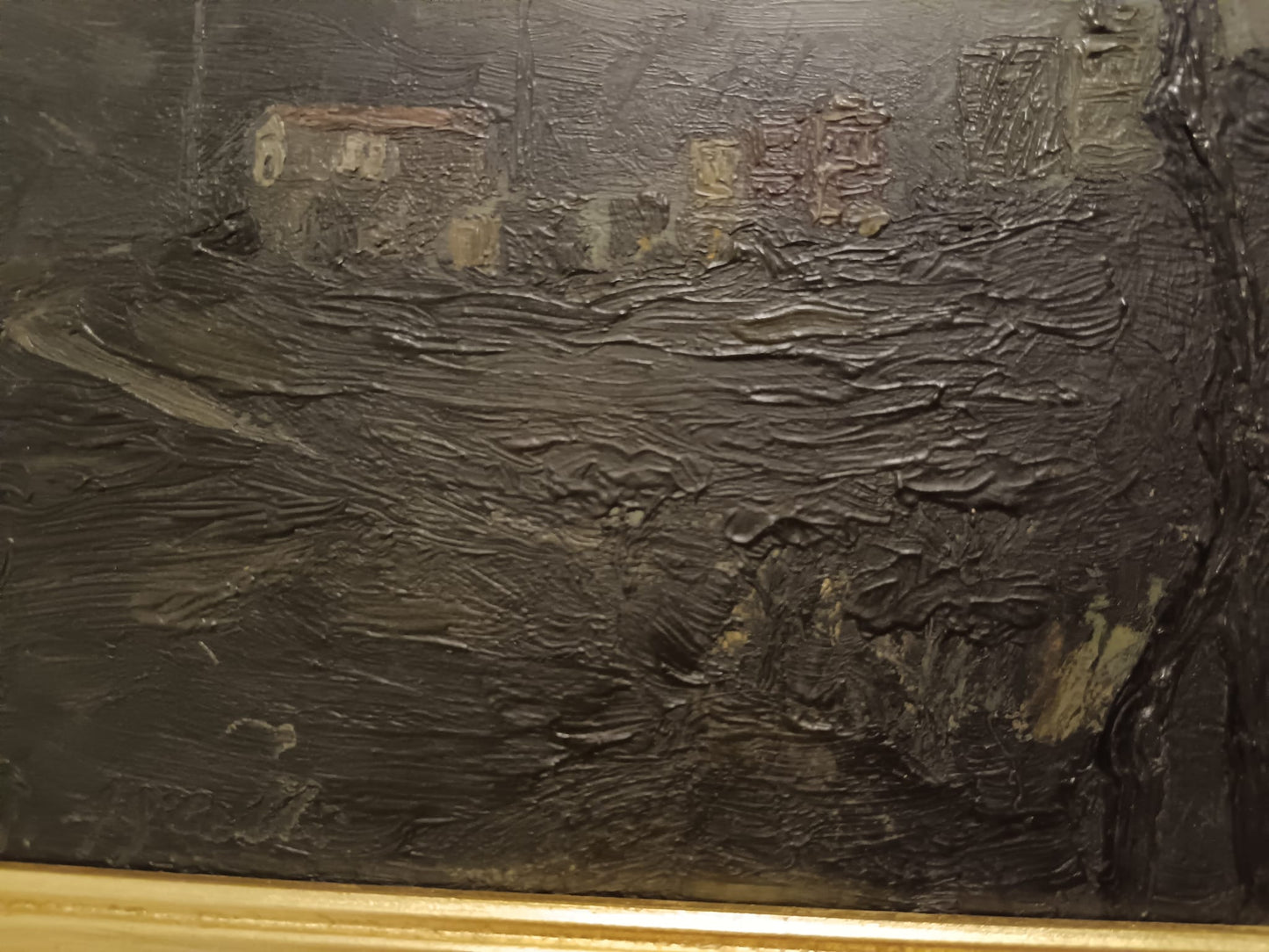 Agrelli Giuseppe (Napoli 1915-?)- dipinto olio su legno del 1938