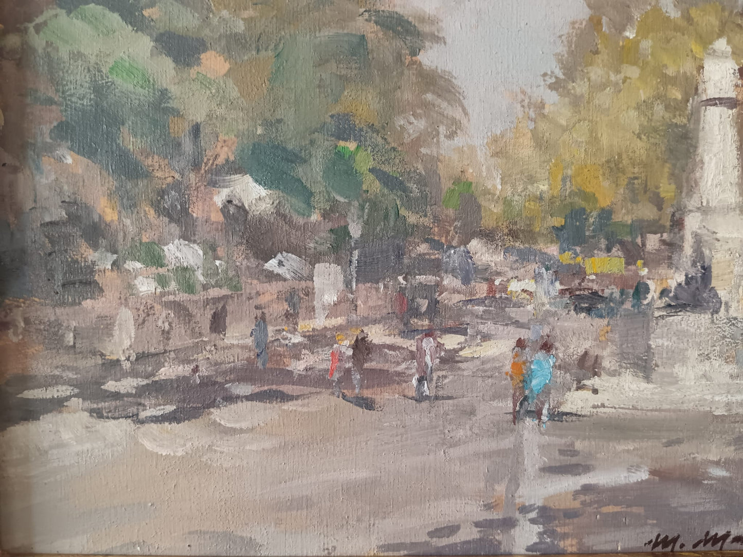 Mario Maresca Serra (Napoli 1911-1991)- dipinto olio su legno