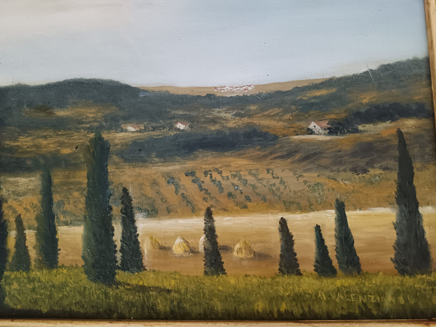 Paesaggio - dipinto olio su tela (XX secolo)